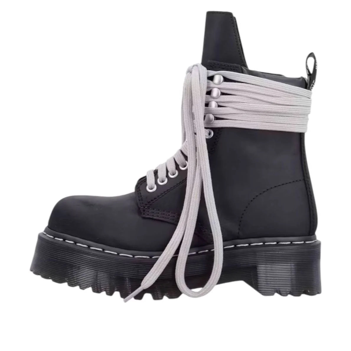 DM02E6813 9001 09 Dr. Martens 1460 DRKSHDW Quad Sole Steel Toe Boot Rick Owens Black