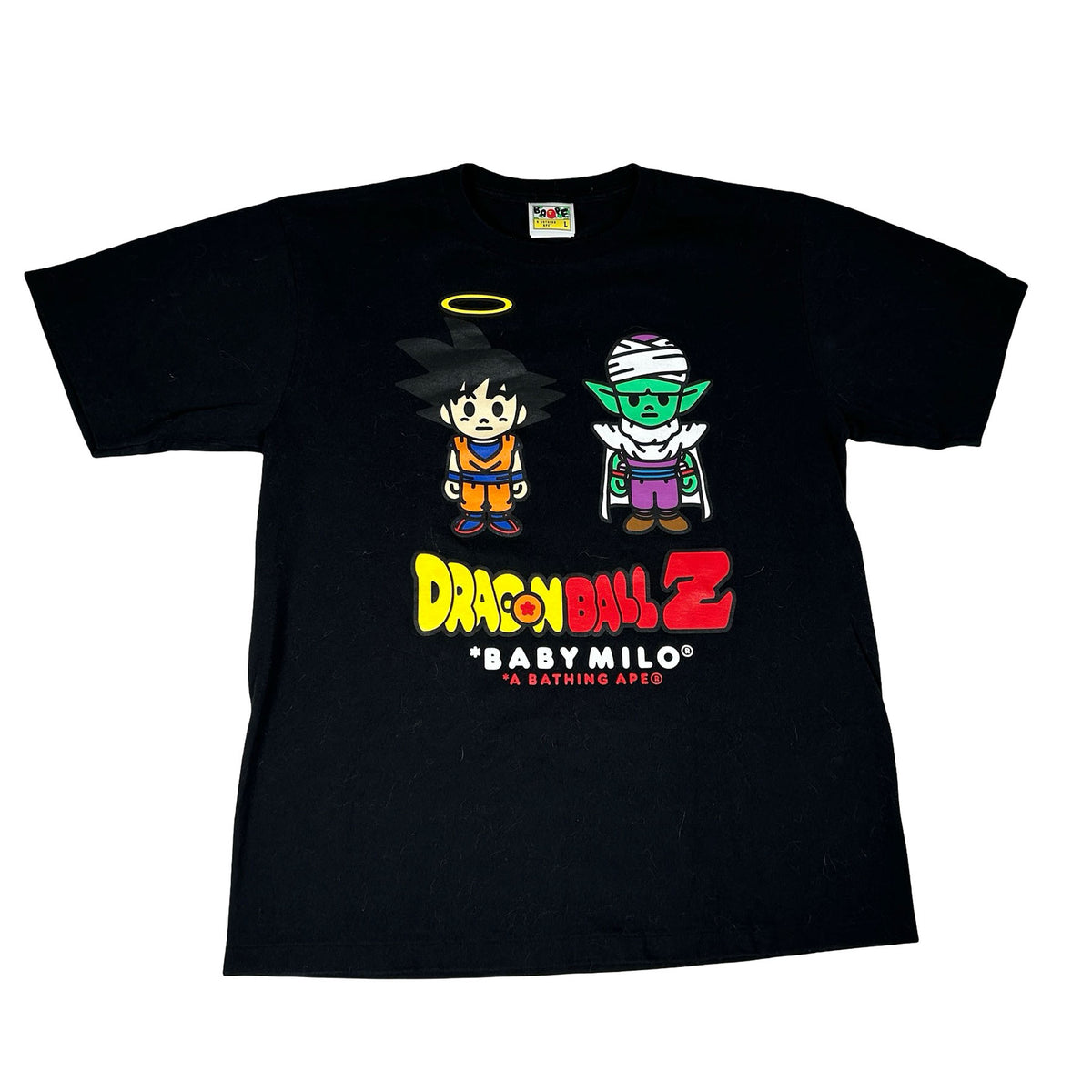 BAPE x Dragon Ball Z Son Goku & Piccolo Baby Milo Tee Black [USED] - L (Used)