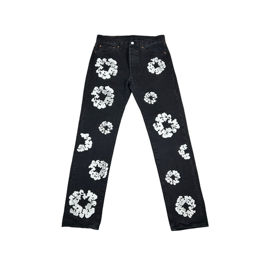 Denim Tears x Levi's Cotton Wreath Jean Black [USED] - 32 x 32 (Used2)