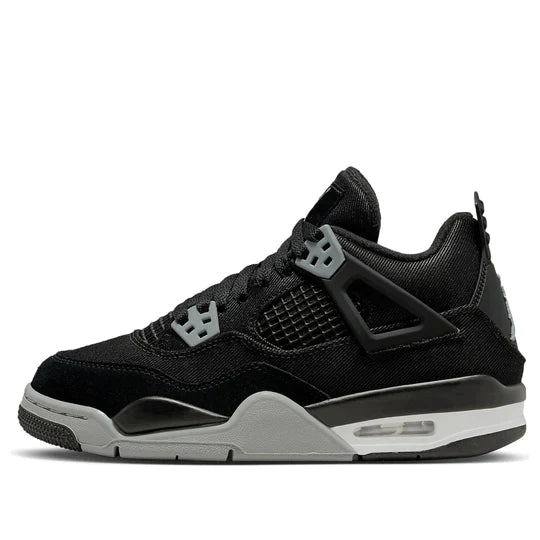 DV0553 006 Jordan 4 Retro Black Canvas GS