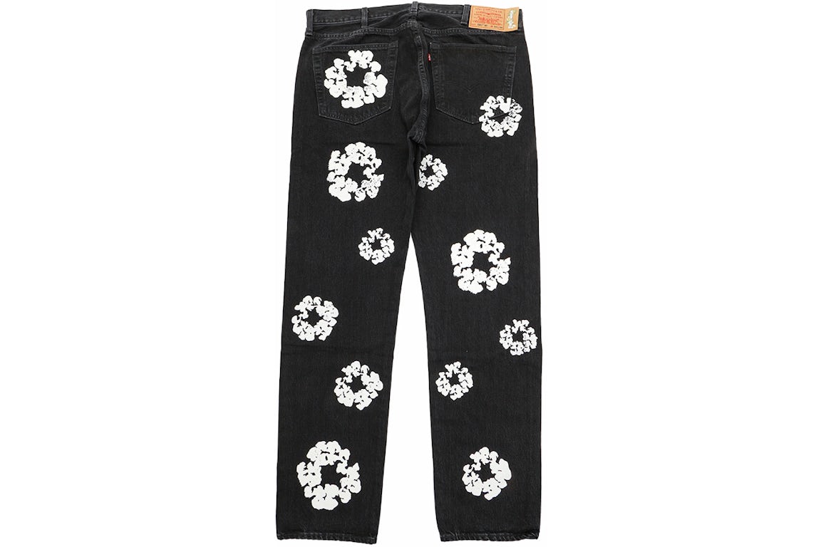 Denim Tears x Levi's Cotton Wreath Jean Black [USED] - 36 x 34 (Used)