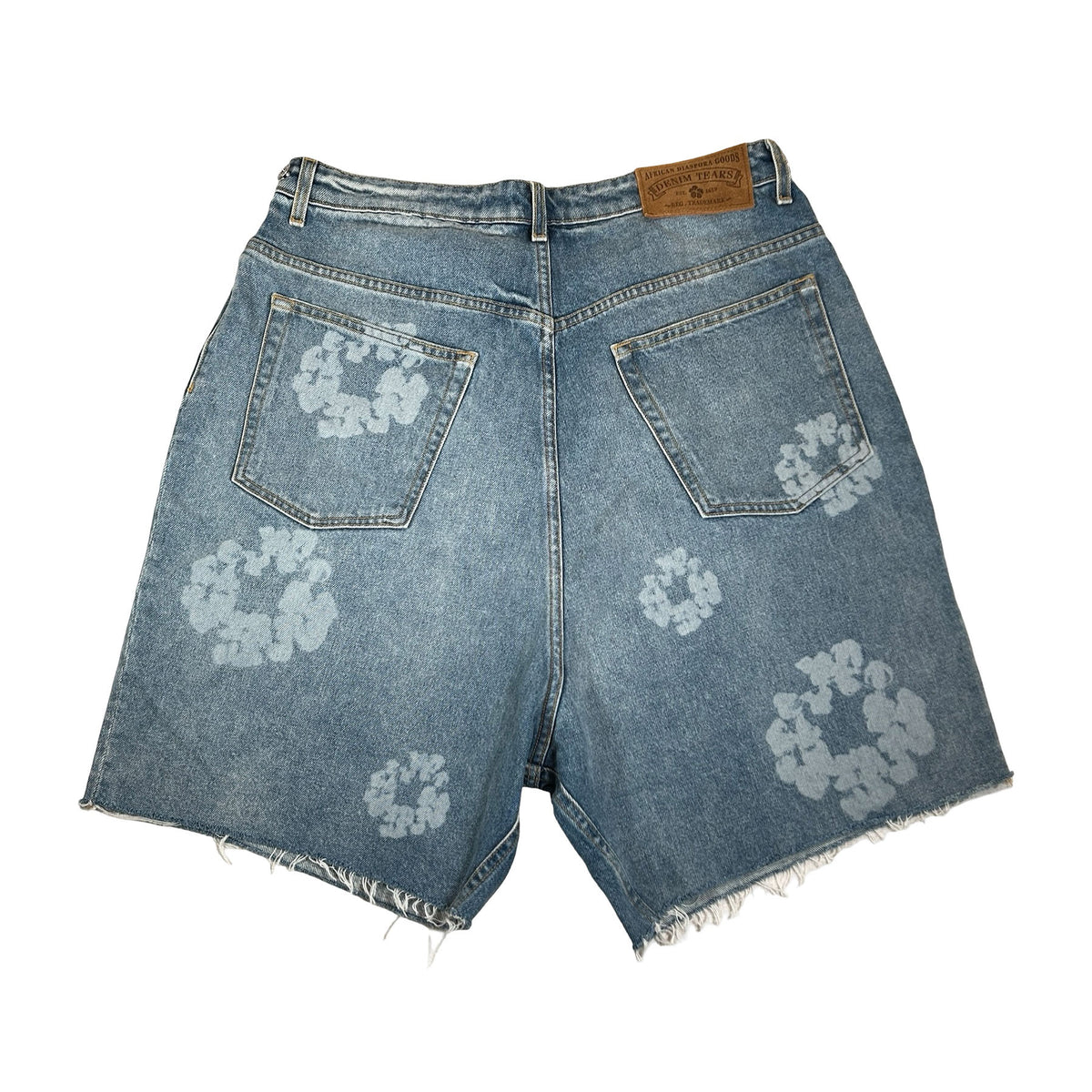 Denim Tears Laser Wreath Denim Short Blue [USED] - XL (Used)
