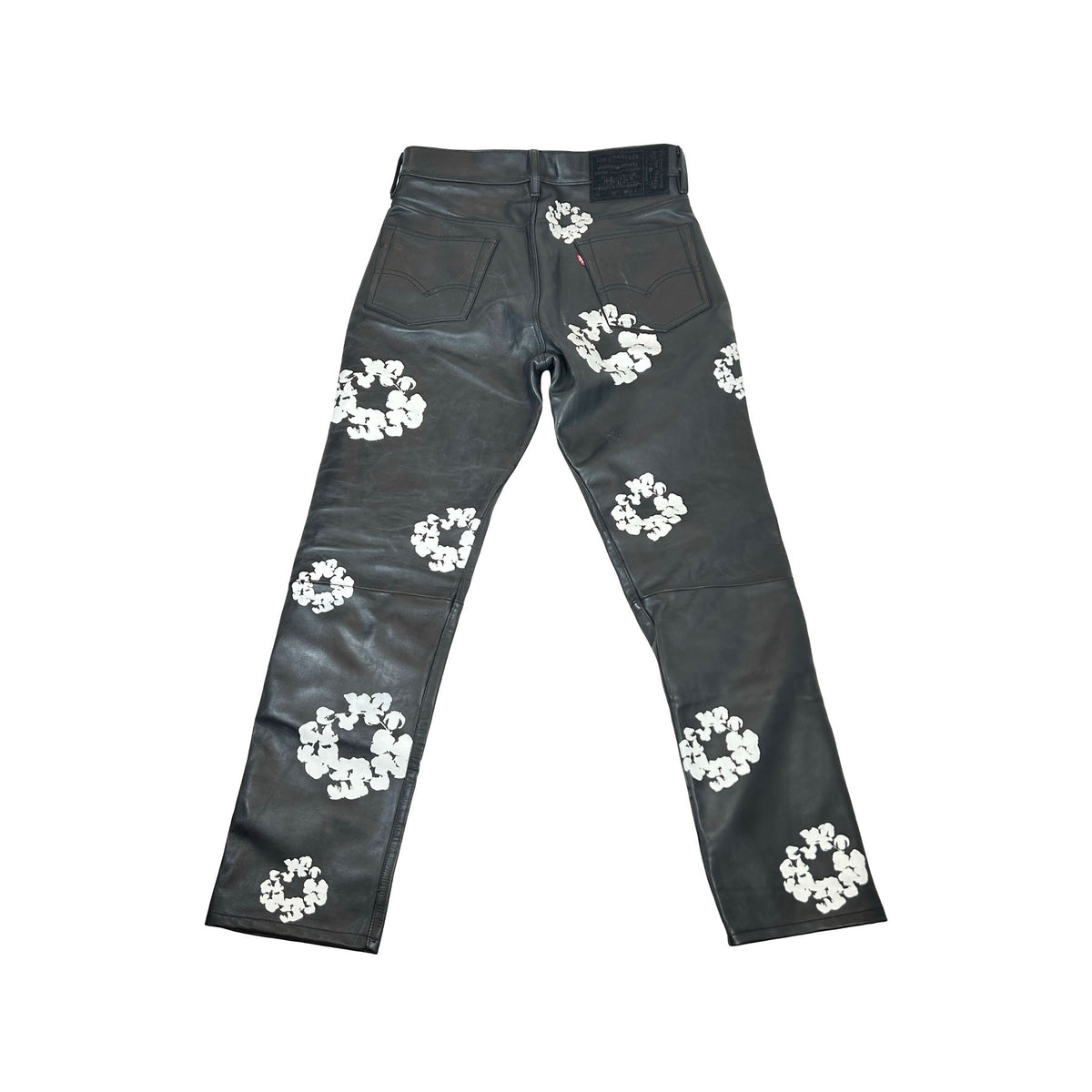 Denim Tears x Levi's Leather Cotton Wreath Jeans Black Denim [USED] - 32 (Used)