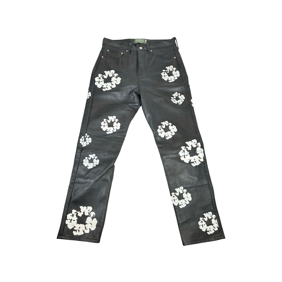 Denim Tears x Levi's Leather Cotton Wreath Jeans Black Denim [USED] - 32 (Used)