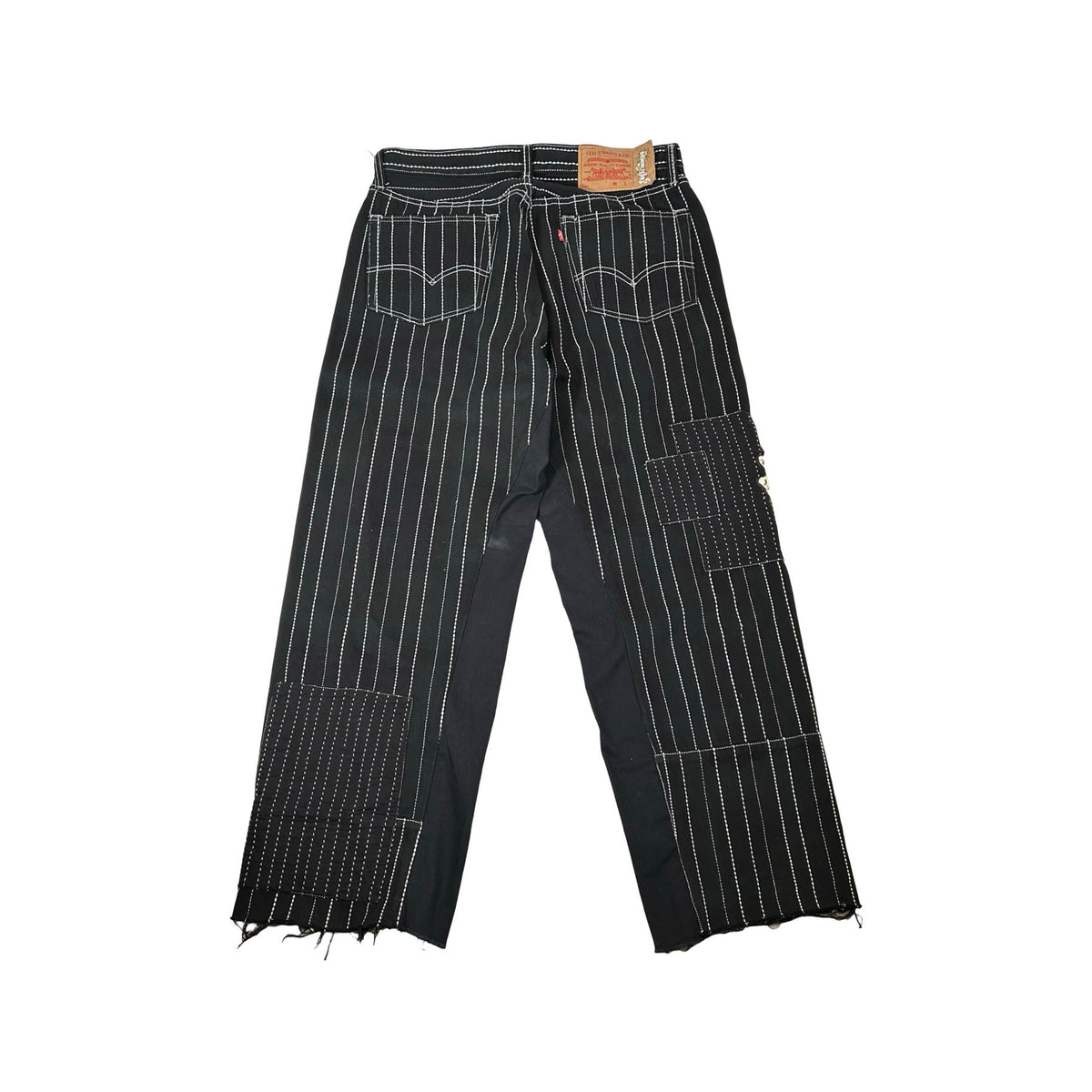 Denim Tears Peace Patchwork 501 Pant Black [USED] - 36 (Used)