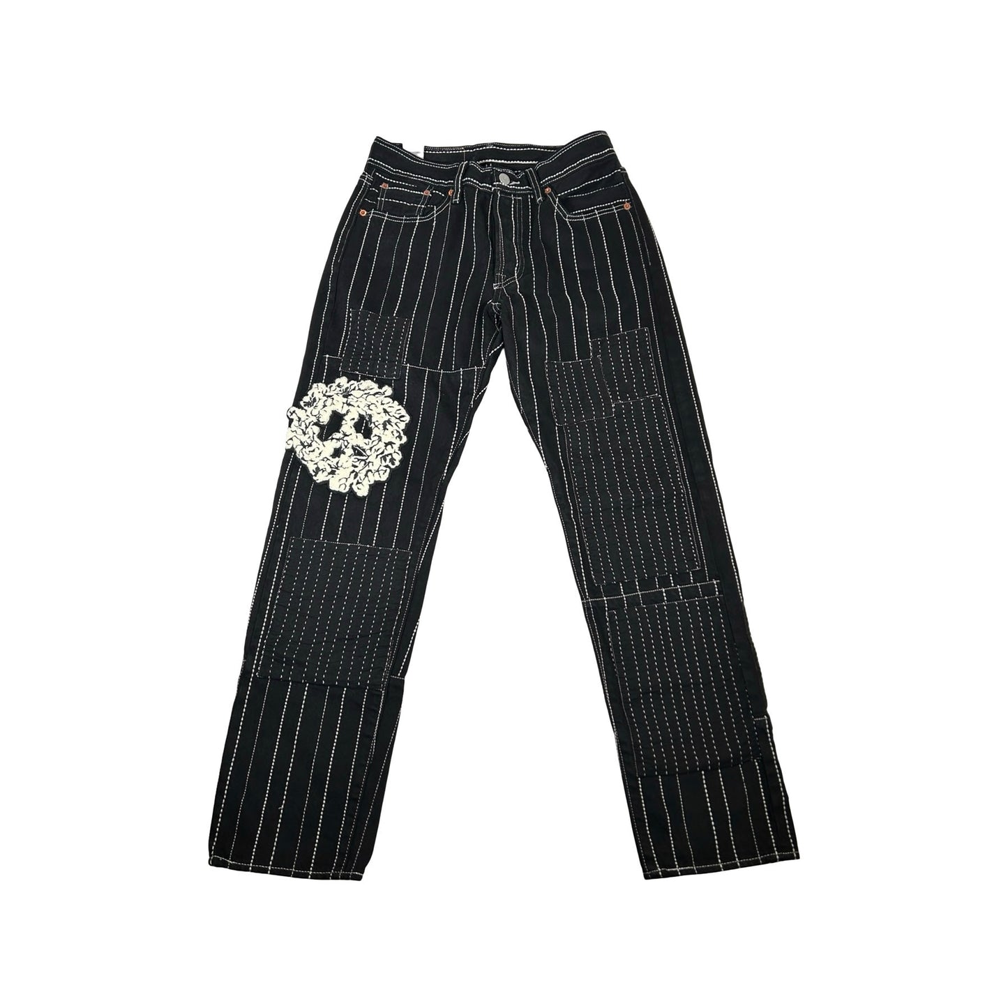Denim Tears Peace Patchwork 501 Pant Black [USED] - 30 (Used)