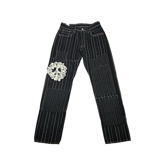 Denim Tears Peace Patchwork 501 Pant Black [USED] - 30 (Used)