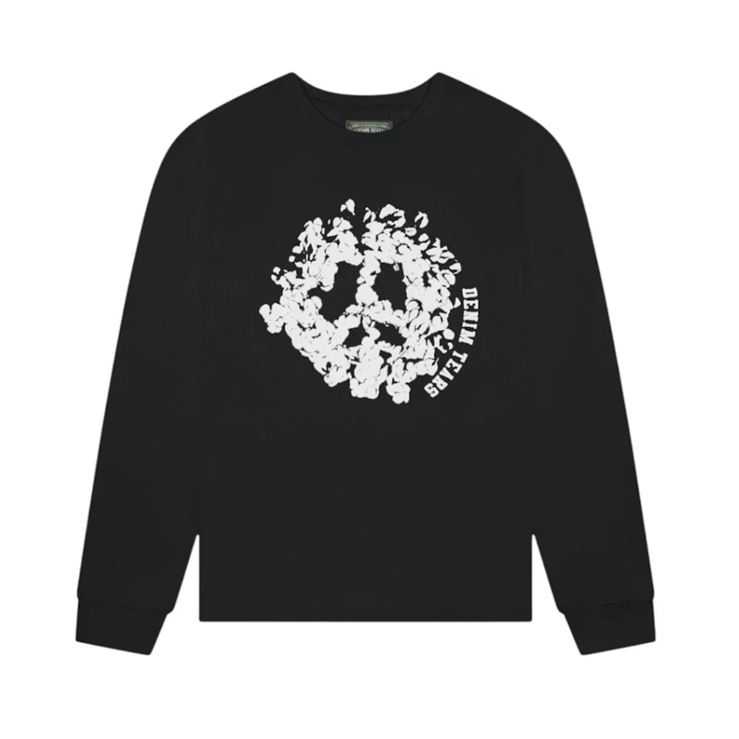 Denim Tears Peace Wreath Long Sleeve Tee Black [USED] - XL (Used)