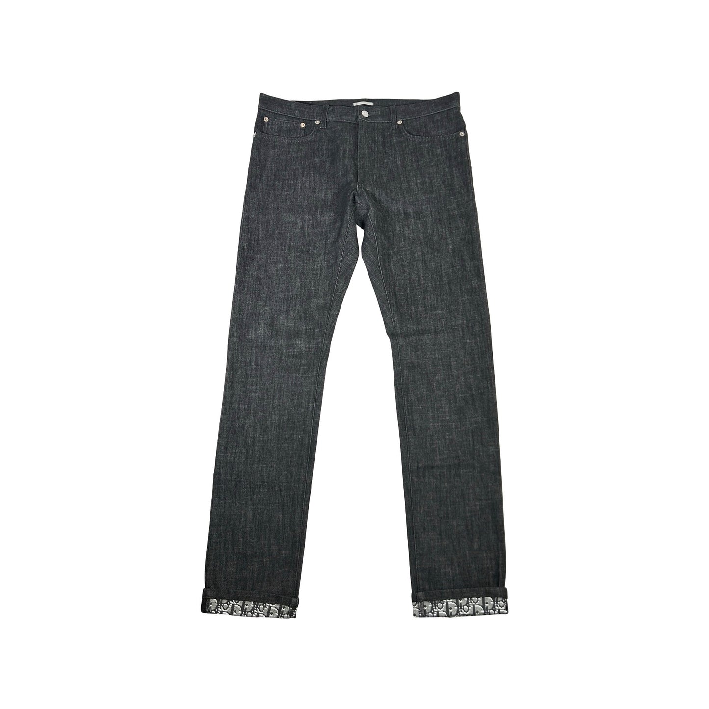Dior Slim Lined Oblique Denim [USED] - 32 (Used)