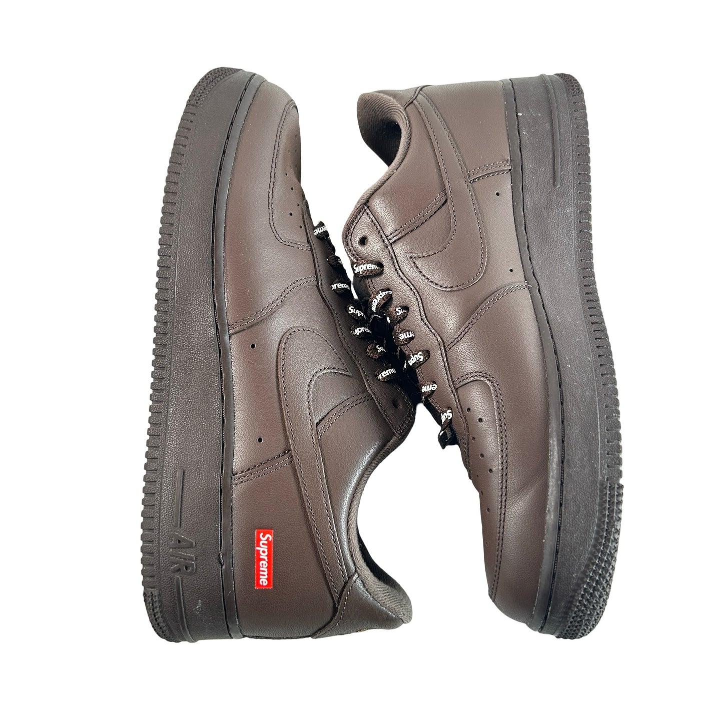 CU9225 200 Nike Air Force 1 Low Supreme Baroque Brown [USED] - 9.5 M (Used) (No Box)