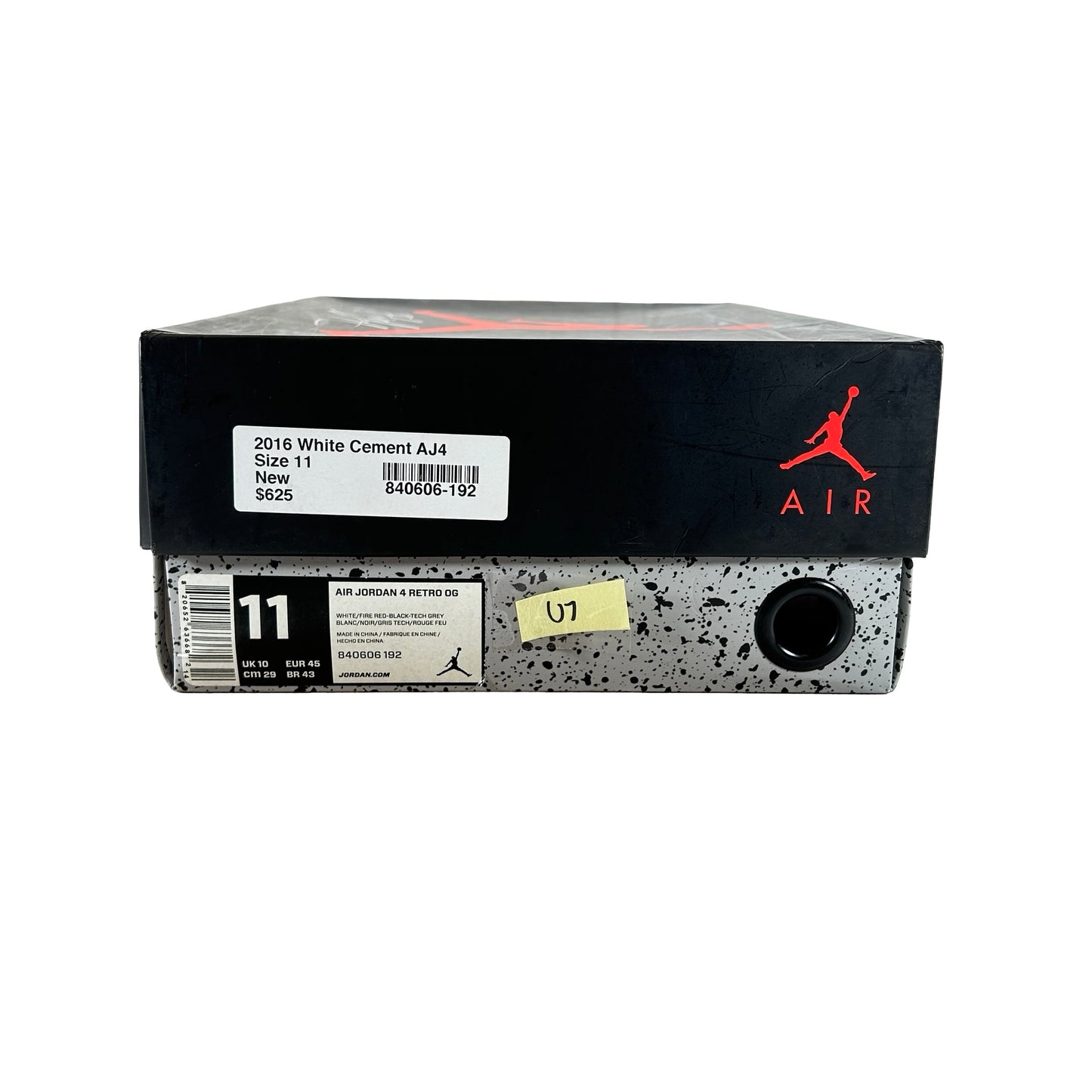 840606 192 Jordan 4 White Cement [USED] - 11 M (Used7)