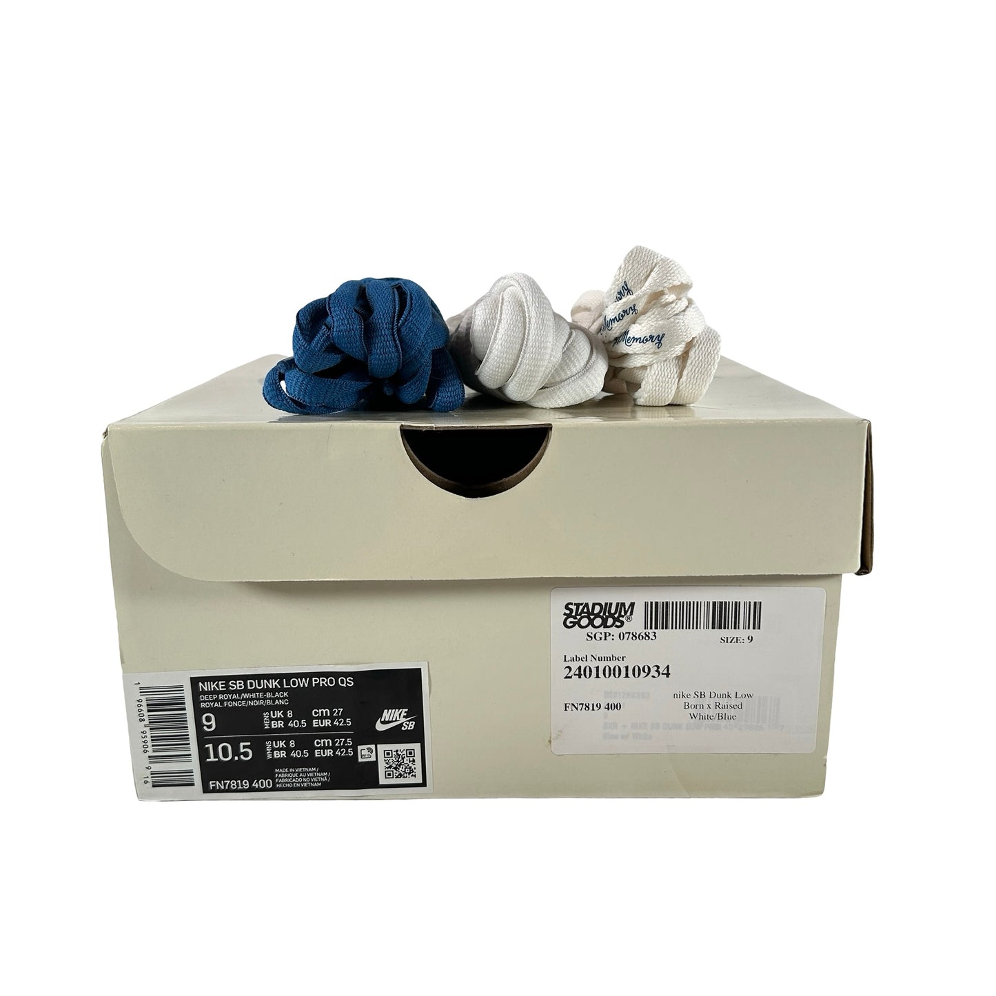FN7819 400 Nike SB Dunk Low Born X Raised One Block At A Time [USED] - 9 M (Used)