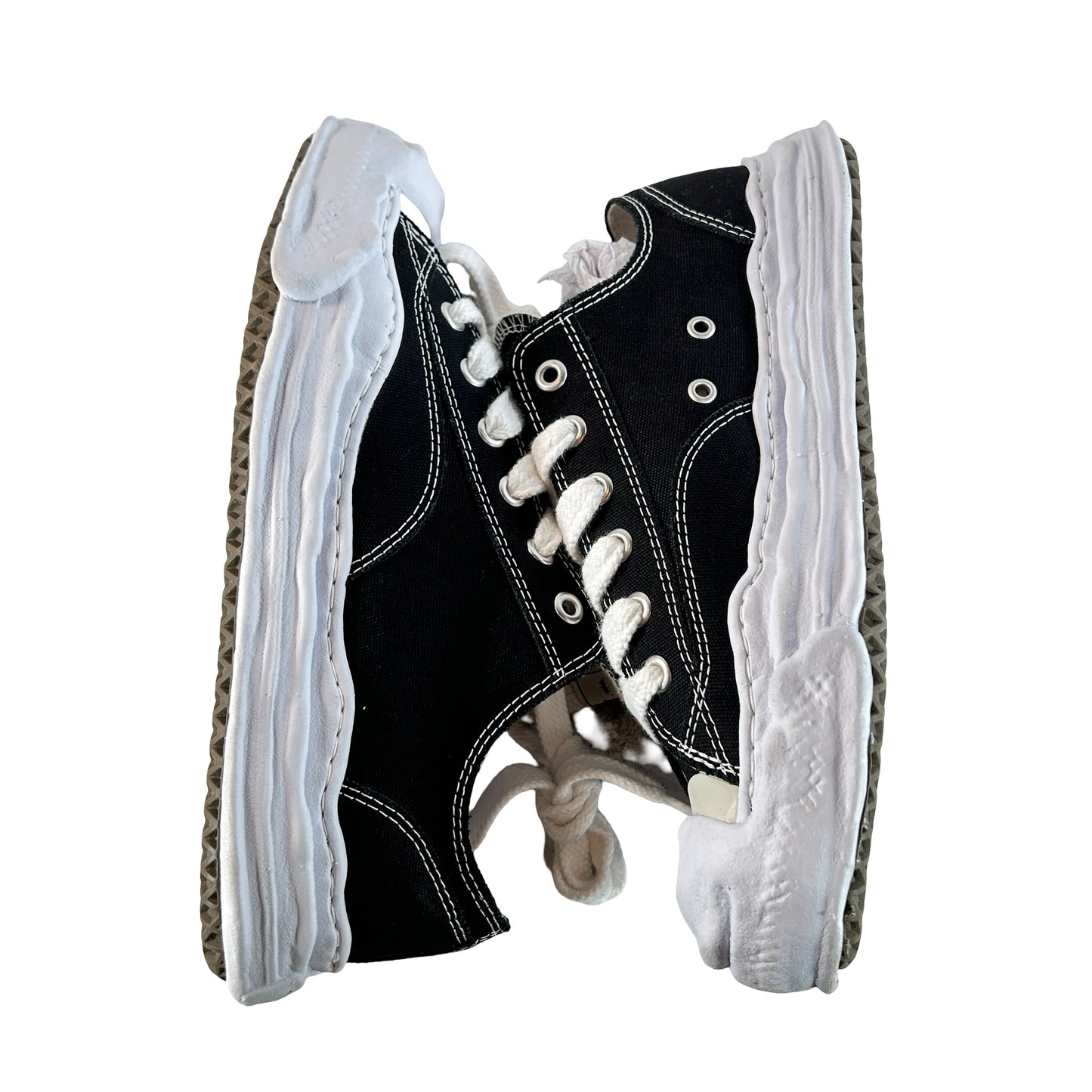 A05FW702 Maison Mihara Yasuhiro Hank OG Sole Canvas Low Black [USED] - 45 EU (Used2)