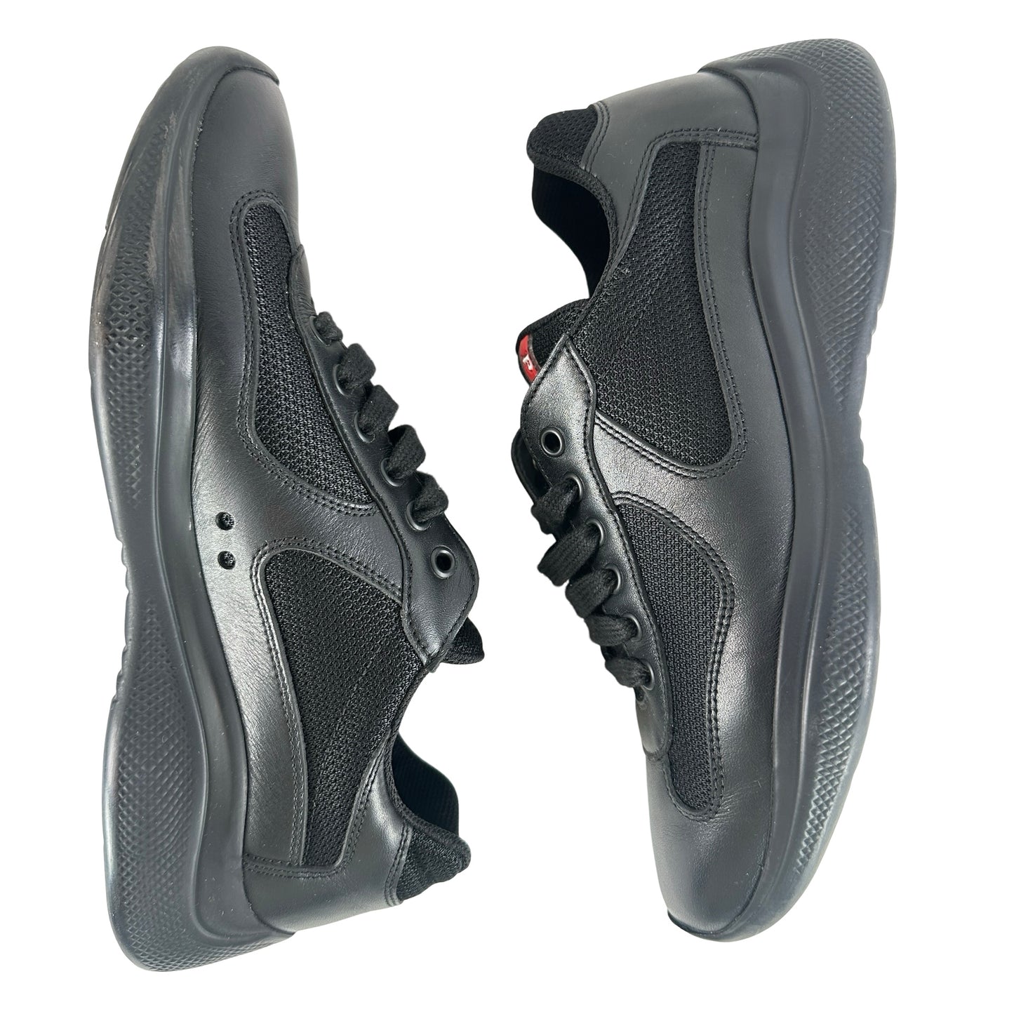4E3400 6GW F0002 Prada Men's America's Cup Sneakers Black [USED] - 5 (Used)