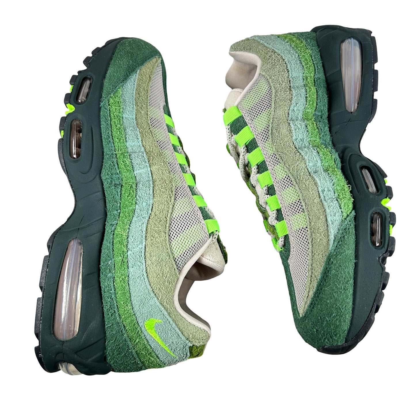IQ3986 300 Nike Air Max 95 Big Bubble Ducks of a Feather Oregon Ducks The Woods [USED] - 8.5 M (Used)