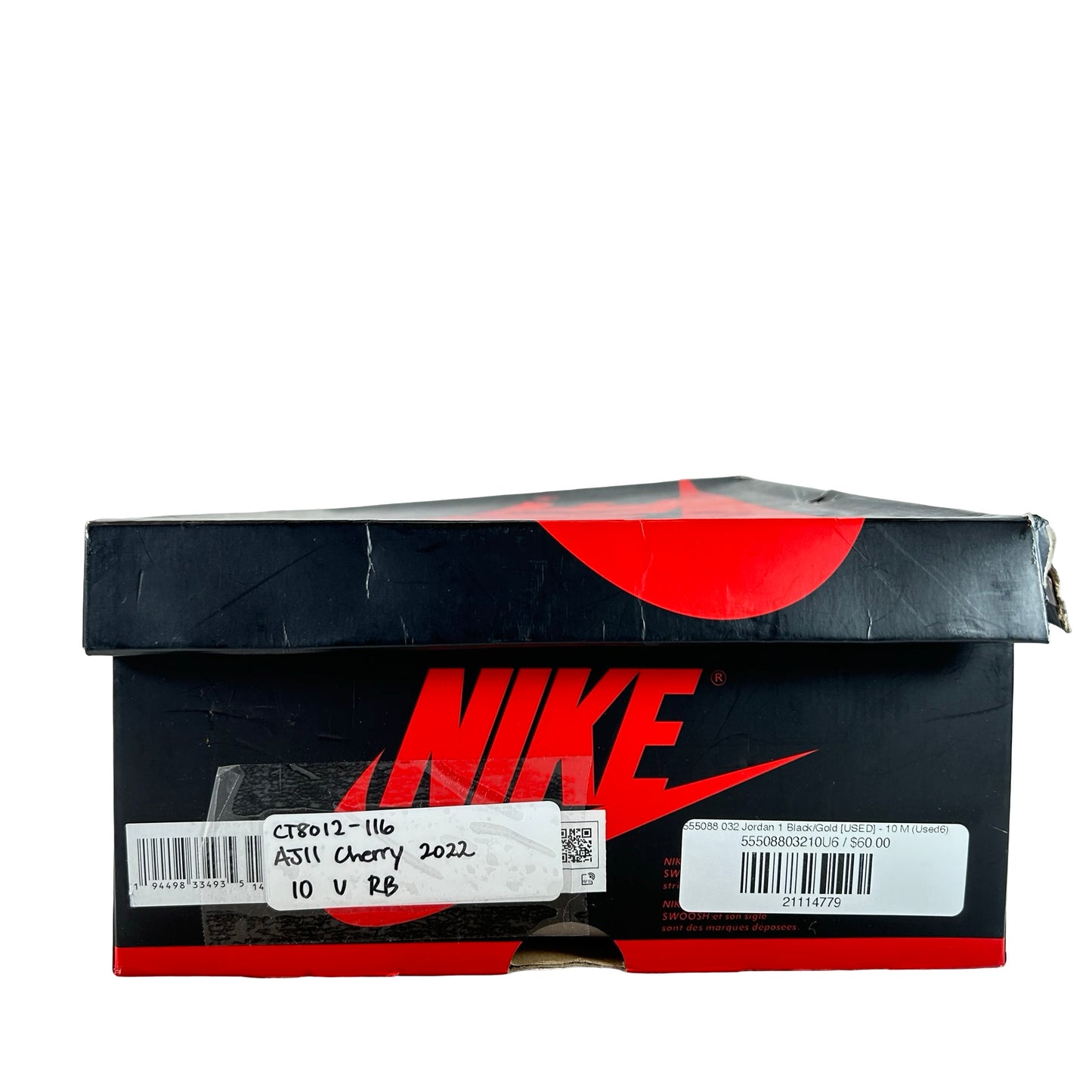 CT8012 116 Jordan 11 Retro Cherry (2022) [USED] - 10 M (Used) (Replace Box)