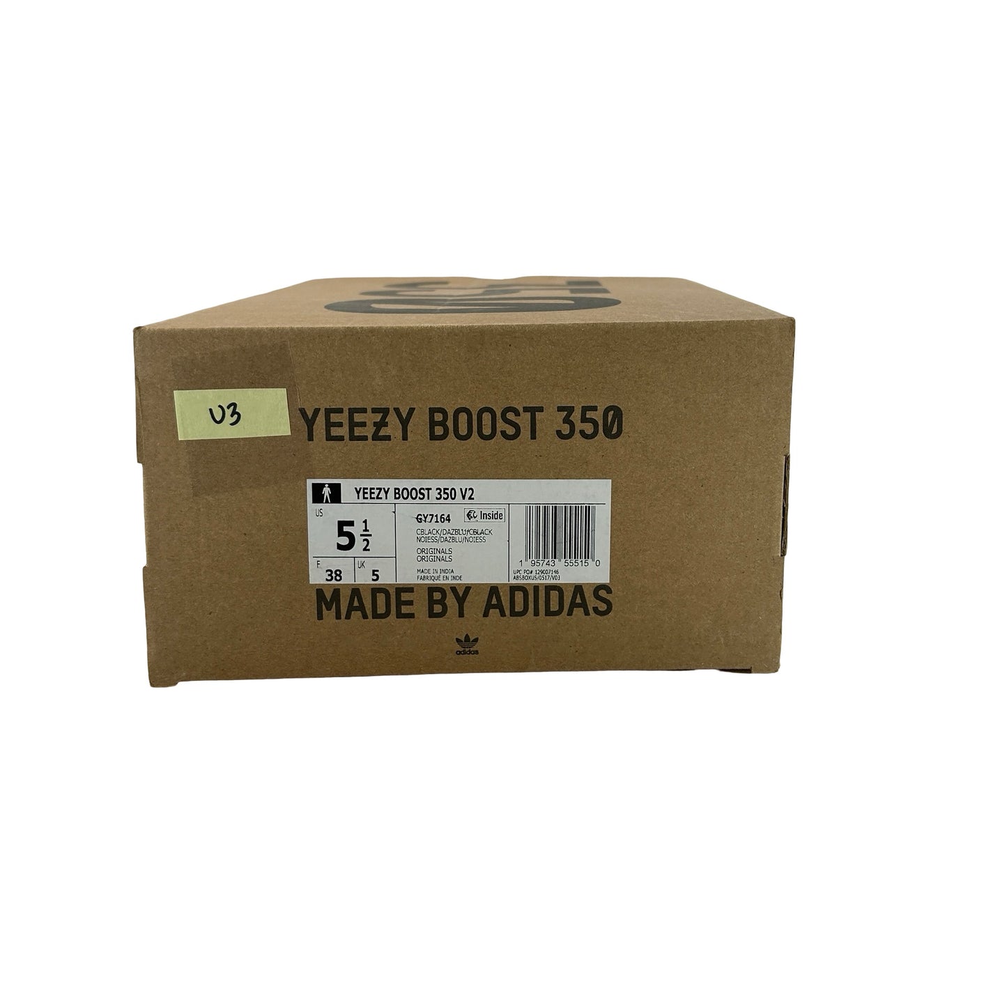 GY7164 Adidas Yeezy Boost 350 V2 Dazzling Blue [USED] - 5.5 M (Used3)