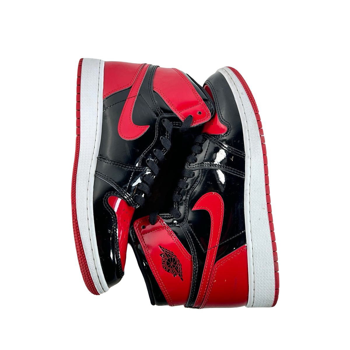 575441 063 Jordan 1 Retro High OG Patent Bred (GS) [USED] - 7 Y (Used4) (No Box4)