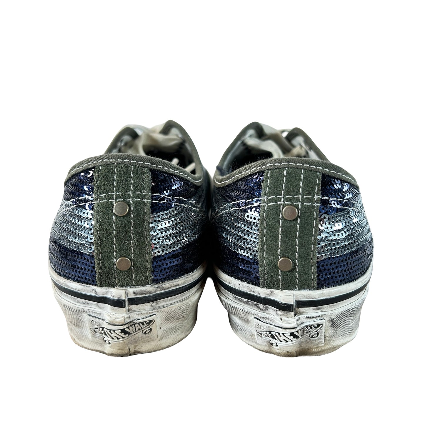 VN000DB824O Vans Premium Authentic La Habana Green Blue [USED] - 10.5 M (Used) (No Box)