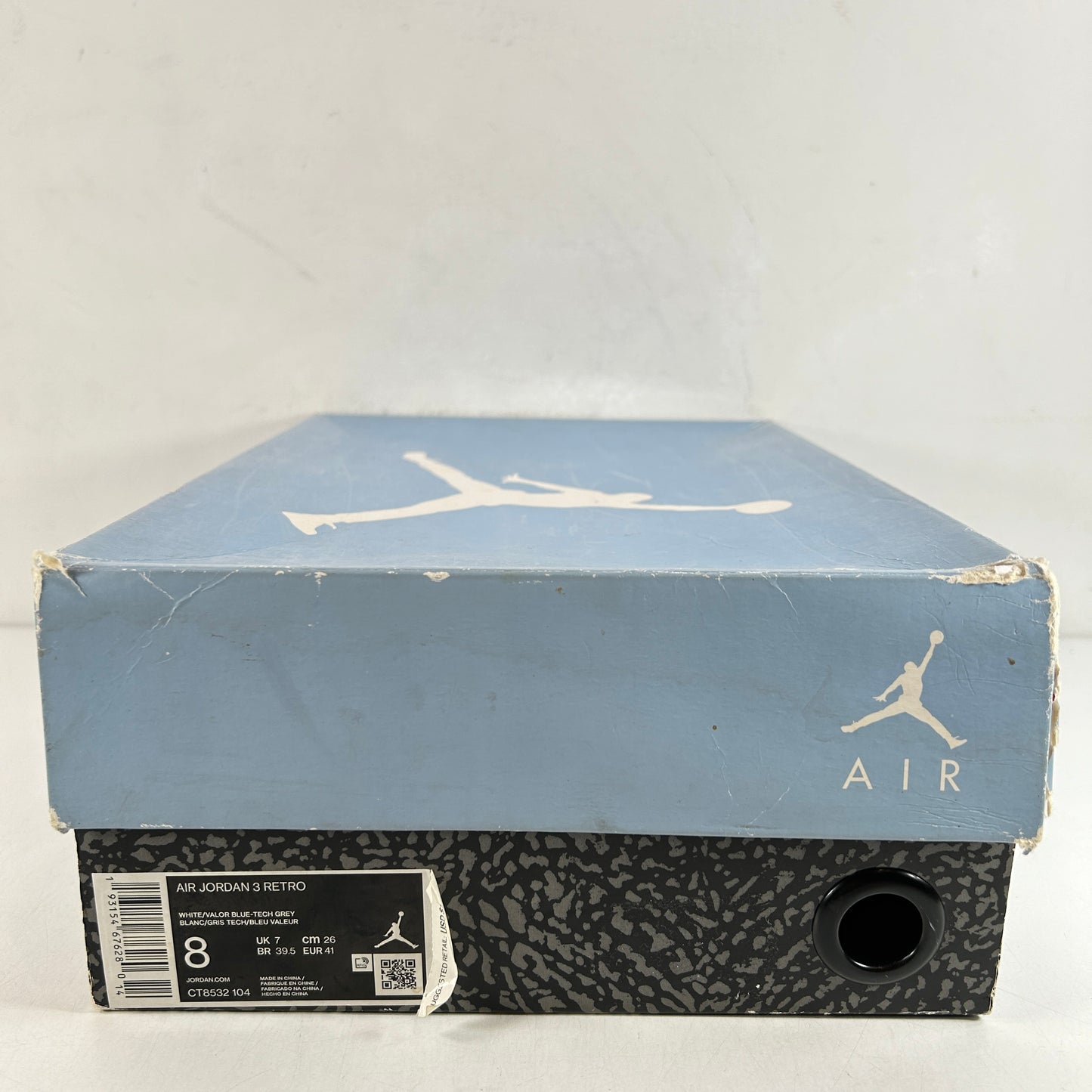 CT8532 104 Jordan 3 Retro UNC (2020) [USED] - 8 M (Used)