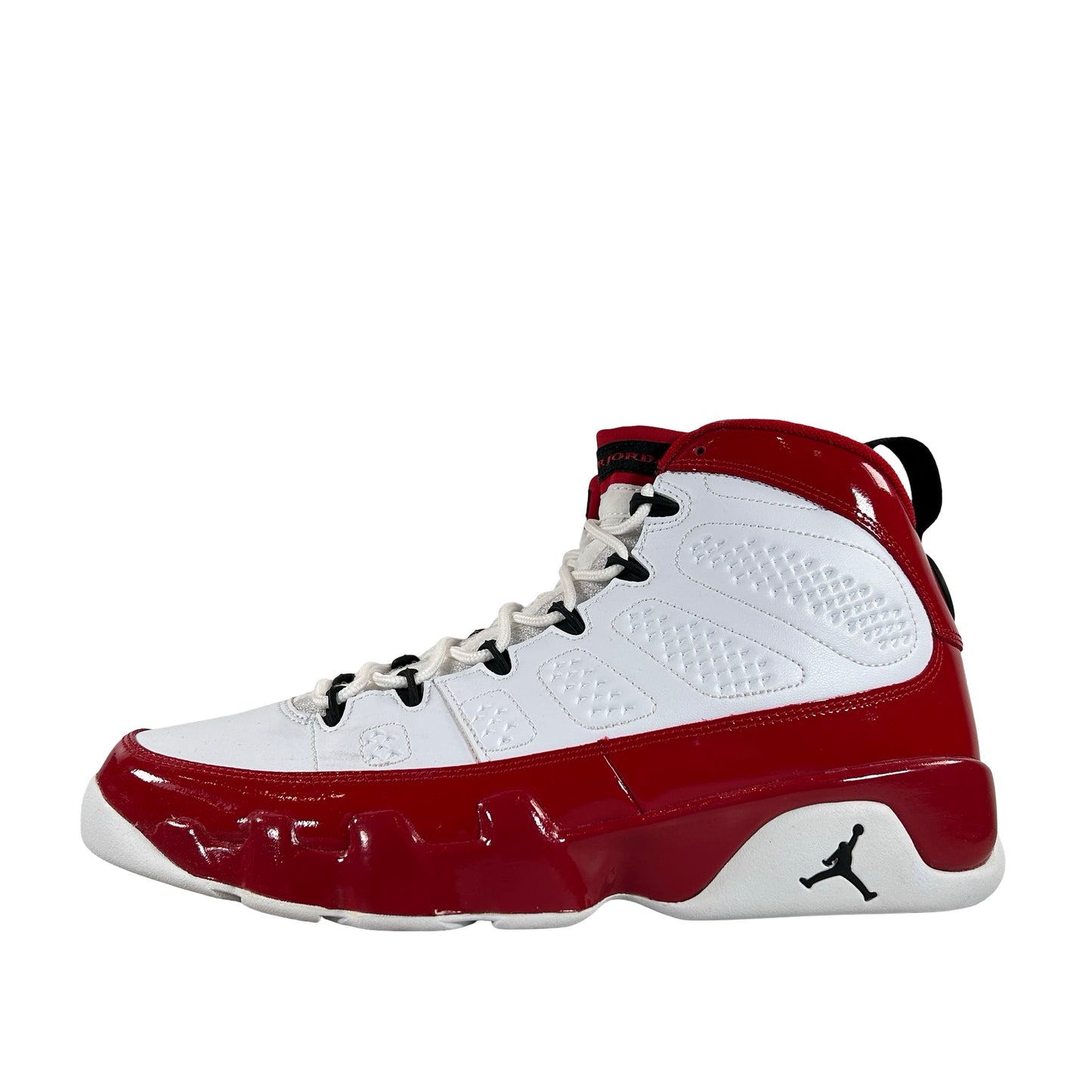 302370 160 Jordan 9 Retro White Gym Red [CONDITIONAL] - 10 M (Dye Bleeding On Laces)