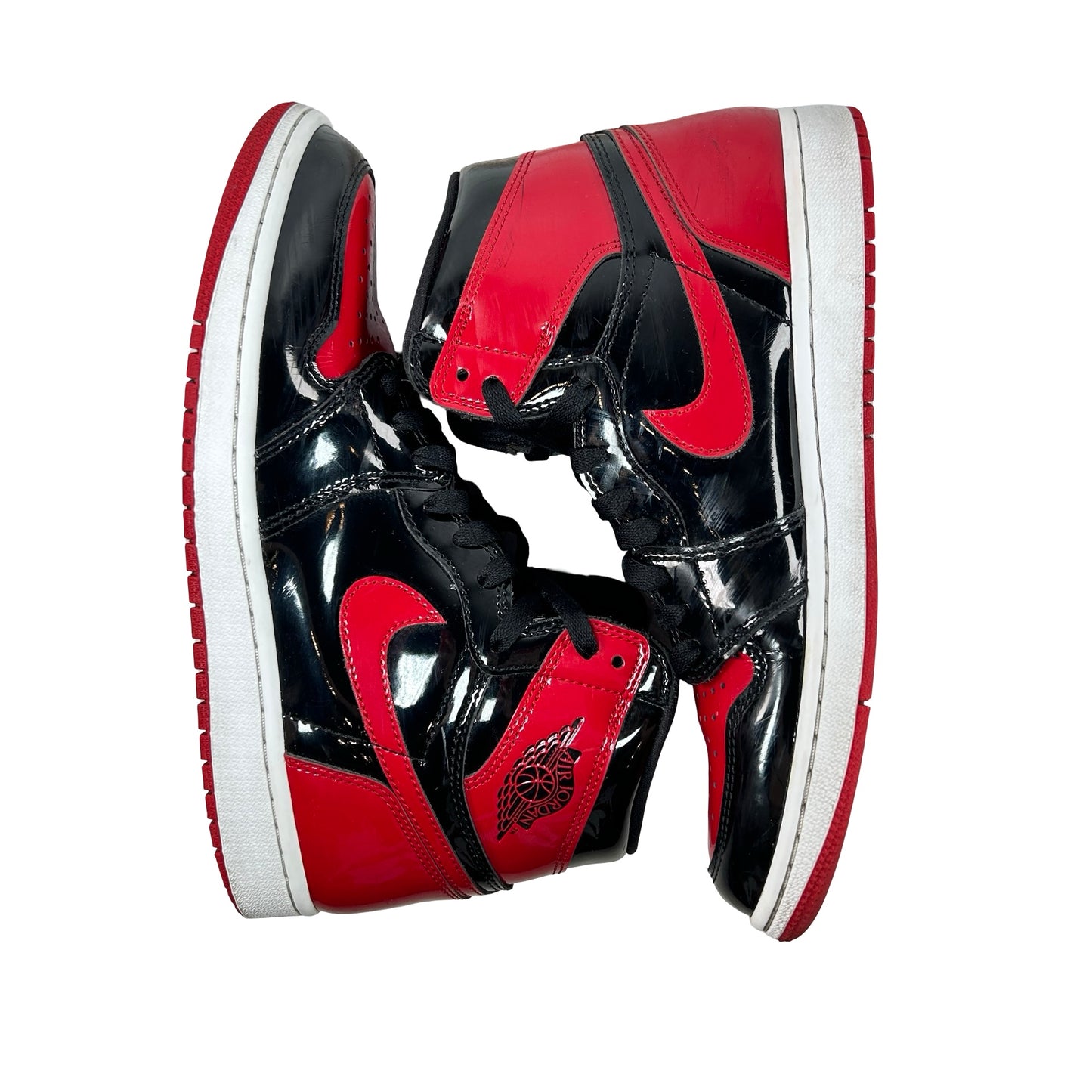555088 063 Jordan 1 Retro High OG Patent Bred [USED] - 9 M (Used4)