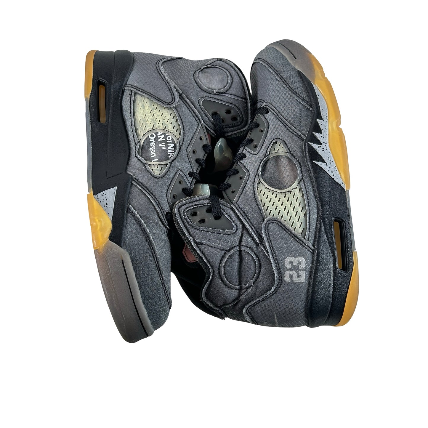 CT8480 001 Jordan 5 Off-White Black [USED] - 9 M (VNDS)