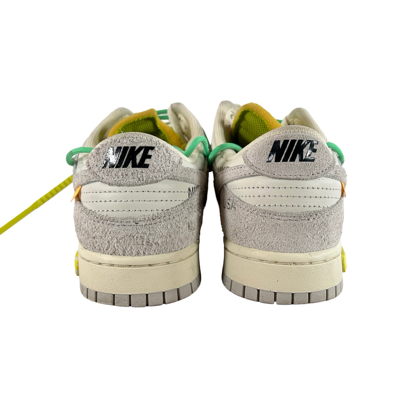 DJ0950 106 Nike Dunk Low Off-White Lot 14 [USED] - 10 M (Used)