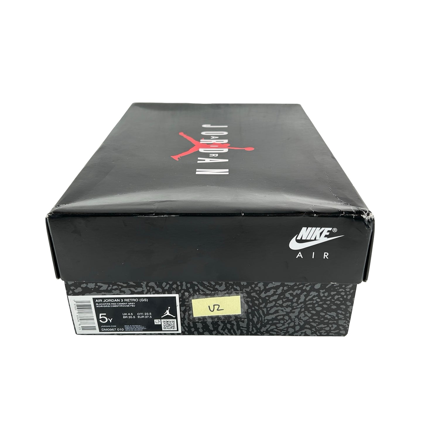 DM0967 010 Jordan 3 Retro Black Cement (2024) (GS) [USED] - 5Y (Used2)