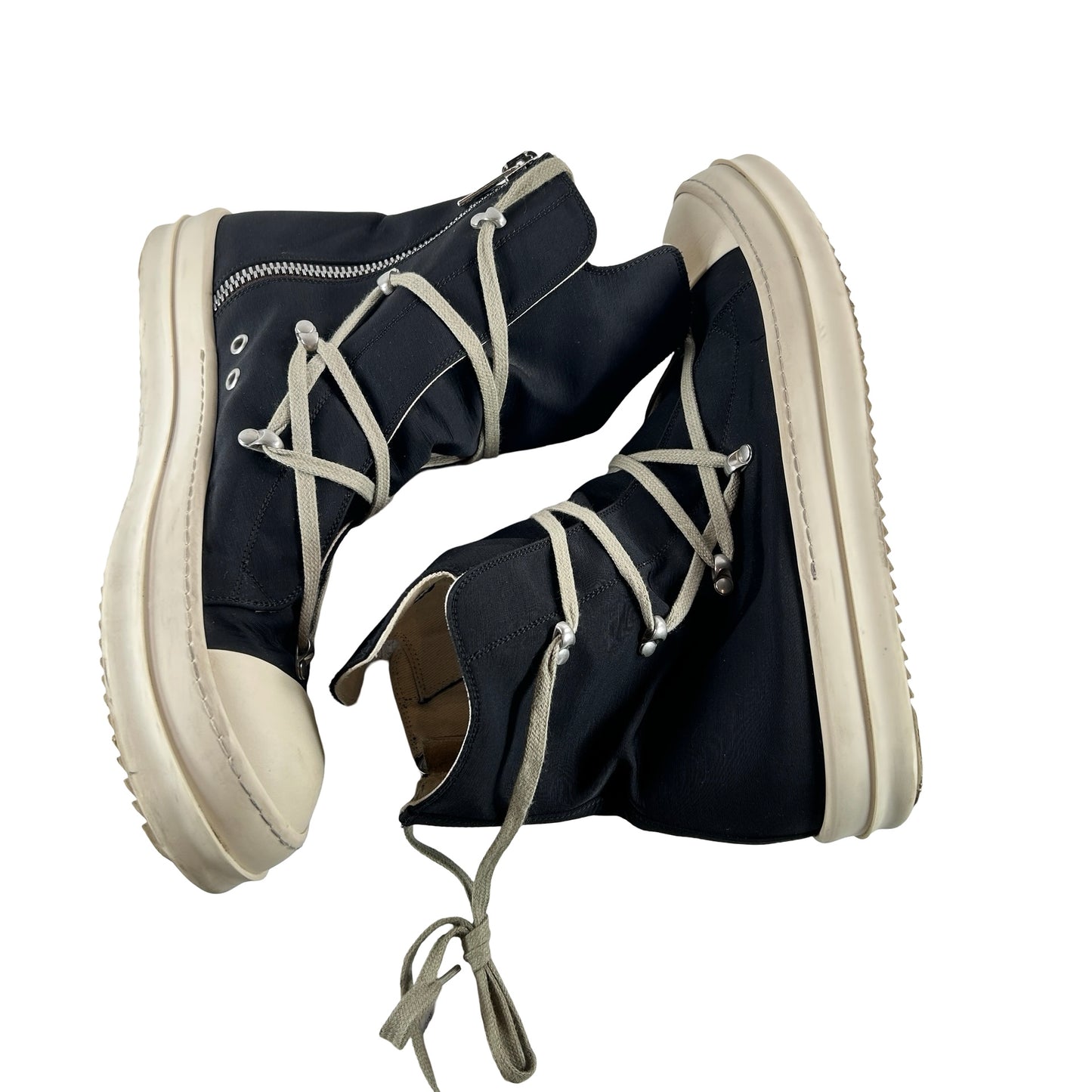 Rick Owens Porterville DRKSHDW Hexa High Black Milk [USED] - 45 (Used) (No Box)
