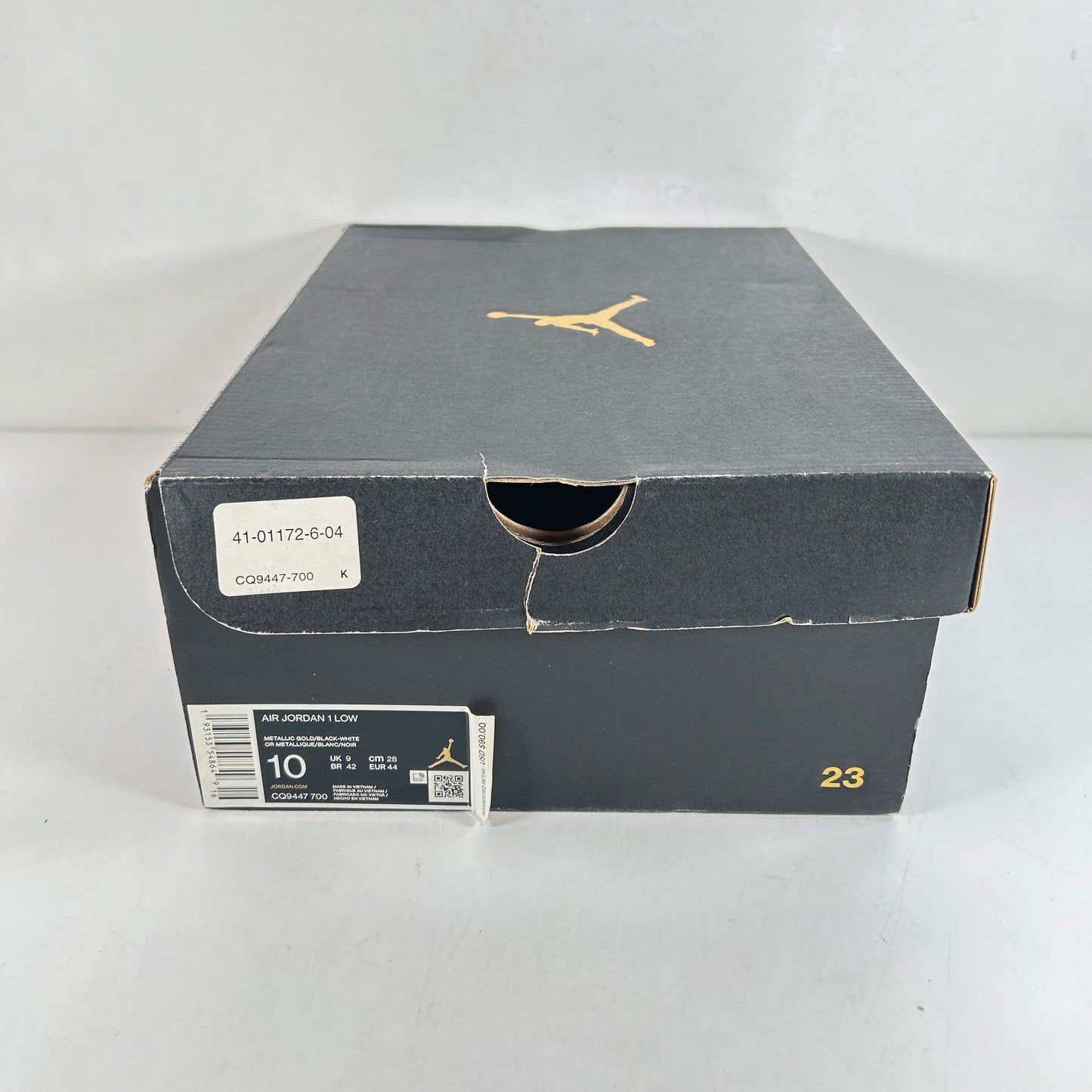 CQ9447 700 Jordan 1 Low Gold Toe [USED] - 10 M (Used)