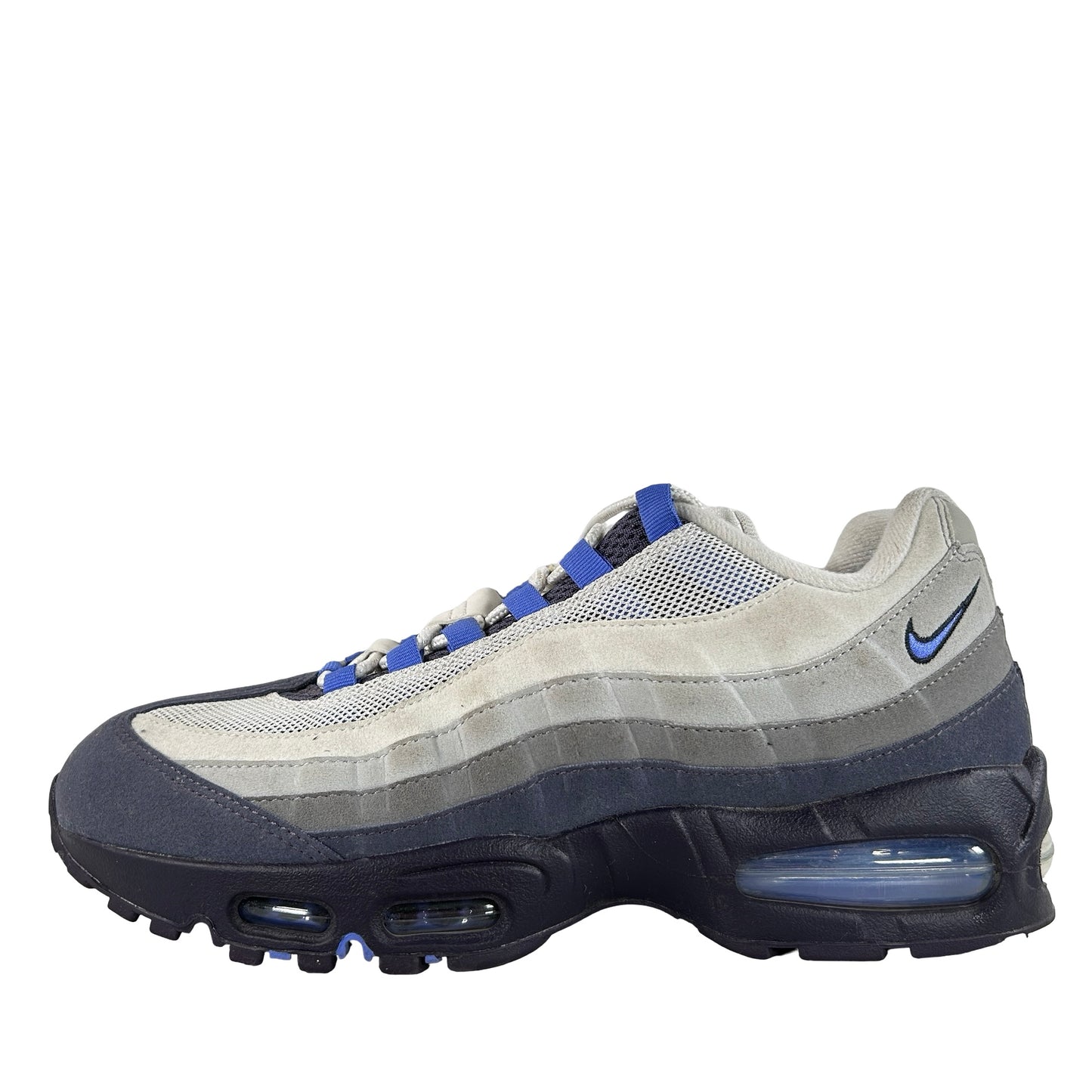 HM4740 009 Nike Air Max 95 OG Big Bubble Photon Dust Purple Dynasty [USED] - 9.5 M (Used)