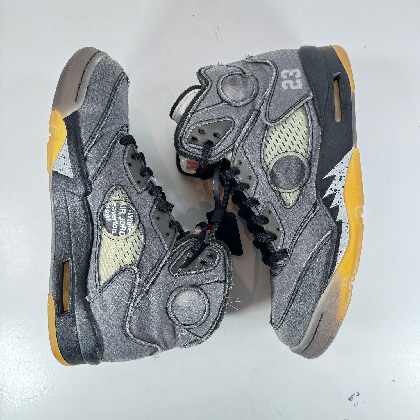 CT8480 001 Jordan 5 Off-White Black [USED] - 8.5 M (Used) (No Box)