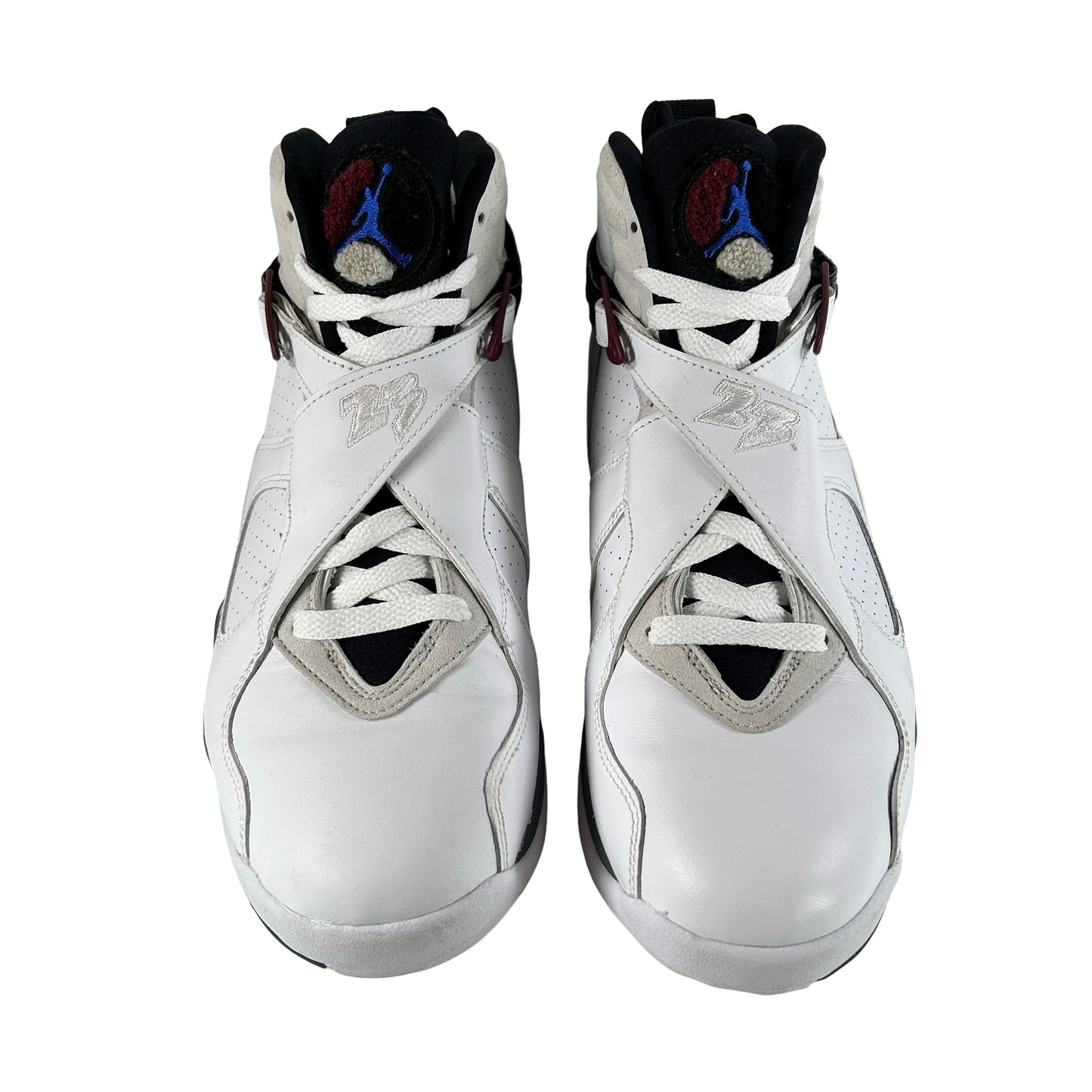 CI1236 104 Wmns Air Jordan 8 Retro White Burgundy [USED] - 10.5 W (Used)