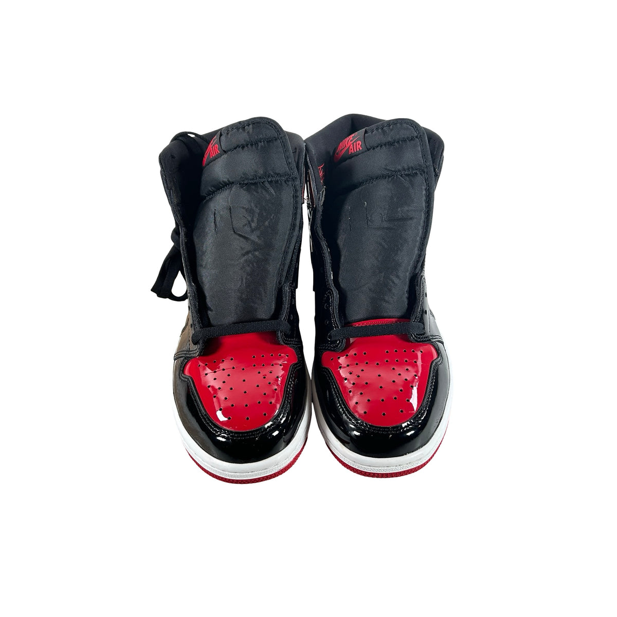 555088 063 Jordan 1 Retro High OG Patent Bred [USED] - 9.5 M (Used14)
