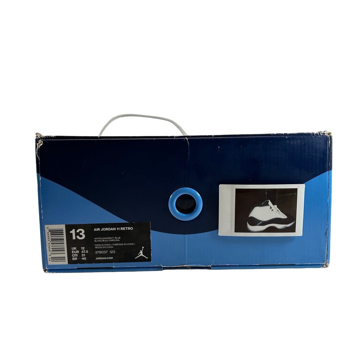 378037 123 Jordan 11 Retro UNC Win Like 82 [USED] - 13 M (Used)