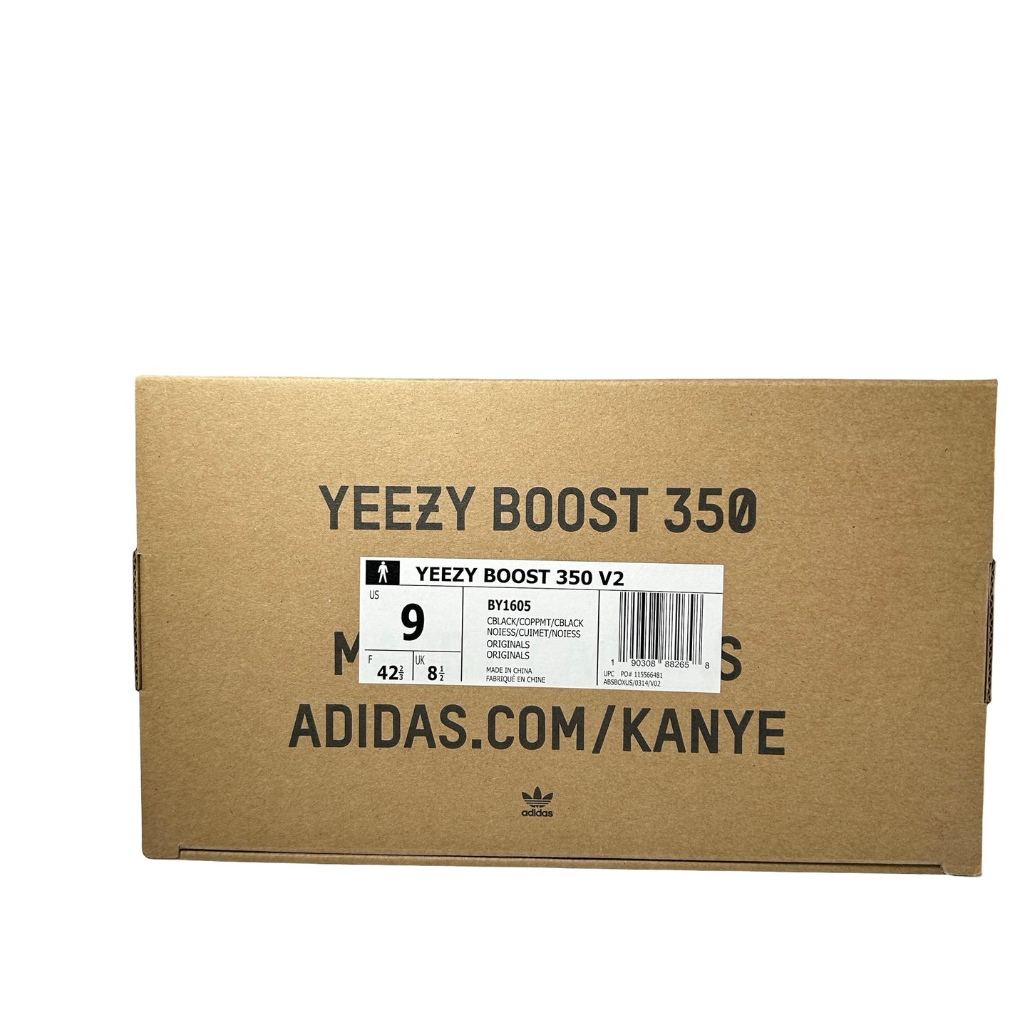 BY1605 adidas Yeezy Boost 350 V2 Core Black Copper [USED] - 9 M (Used)