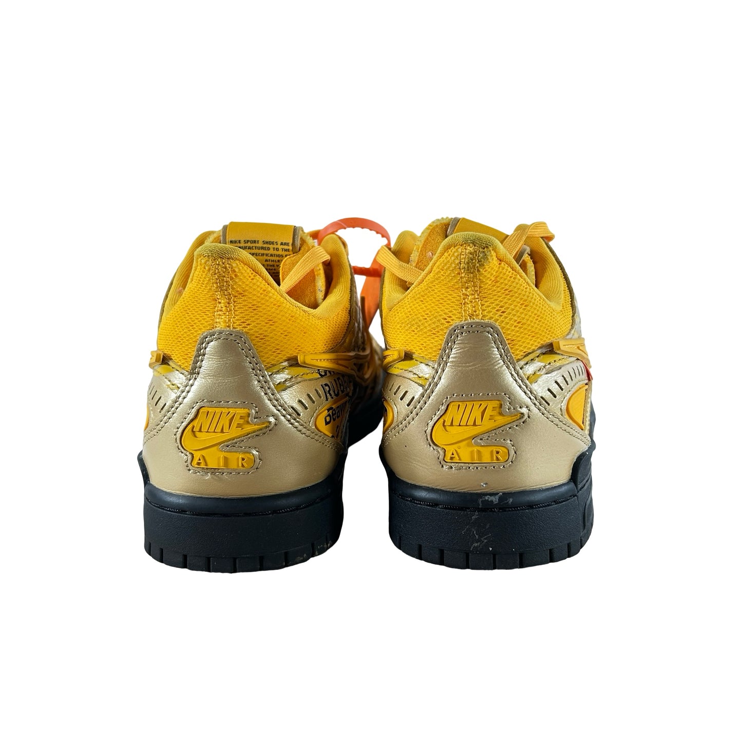 CU6015 700 Nike Air Rubber Dunk Off-White University Gold [USED] - 10 M (Used)