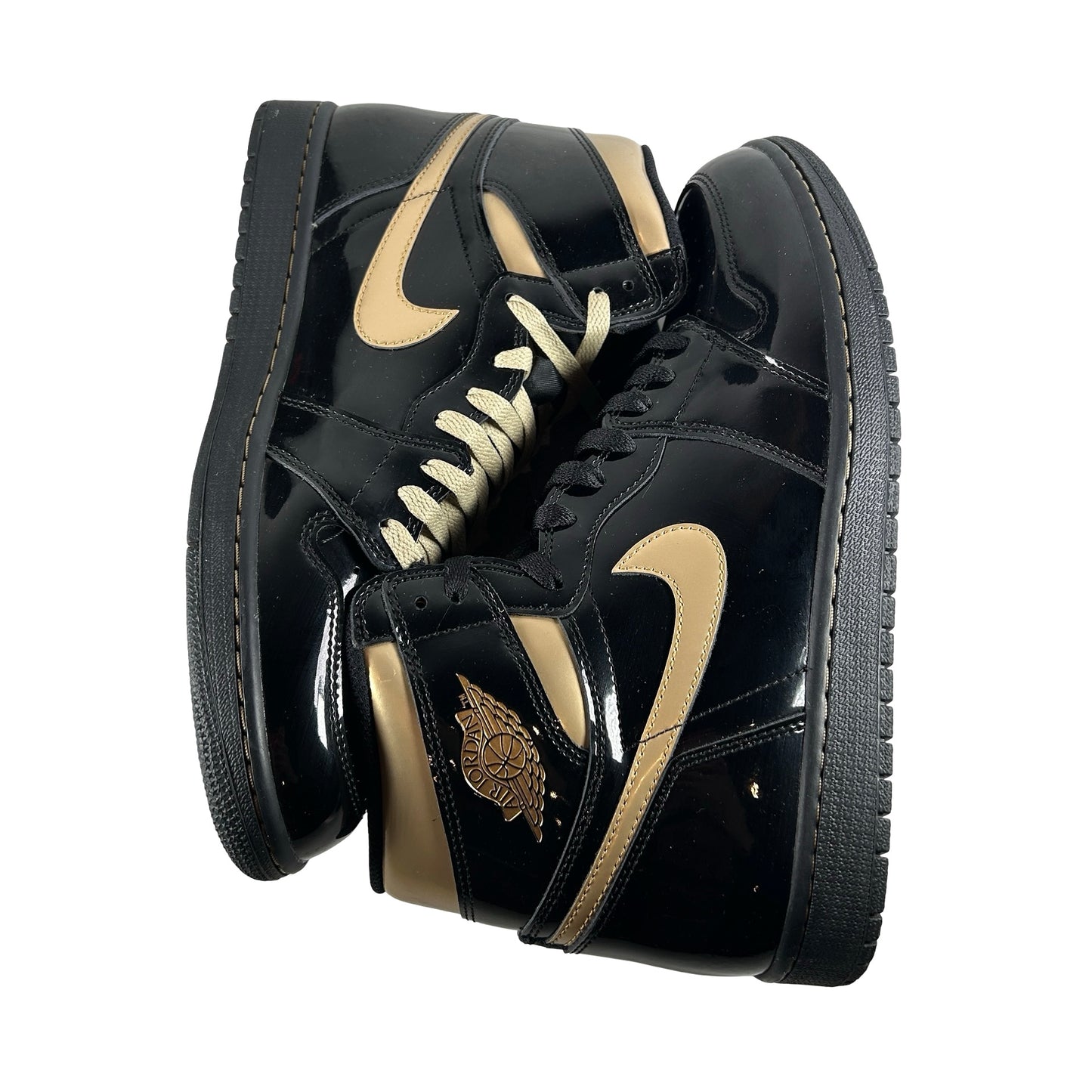 555088 032 Jordan 1 Black/Gold [USED] - 11.5 M (Used) (Replace Box)