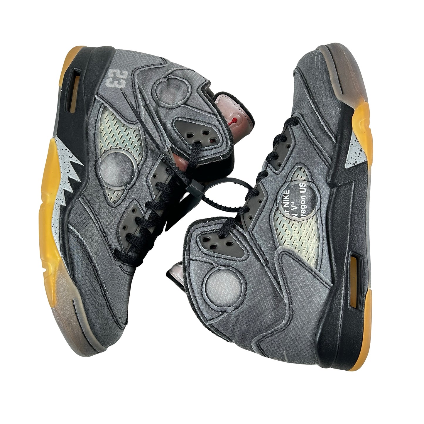 CT8480 001 Jordan 5 Off-White Black [USED] - 8.5 M (Used2)