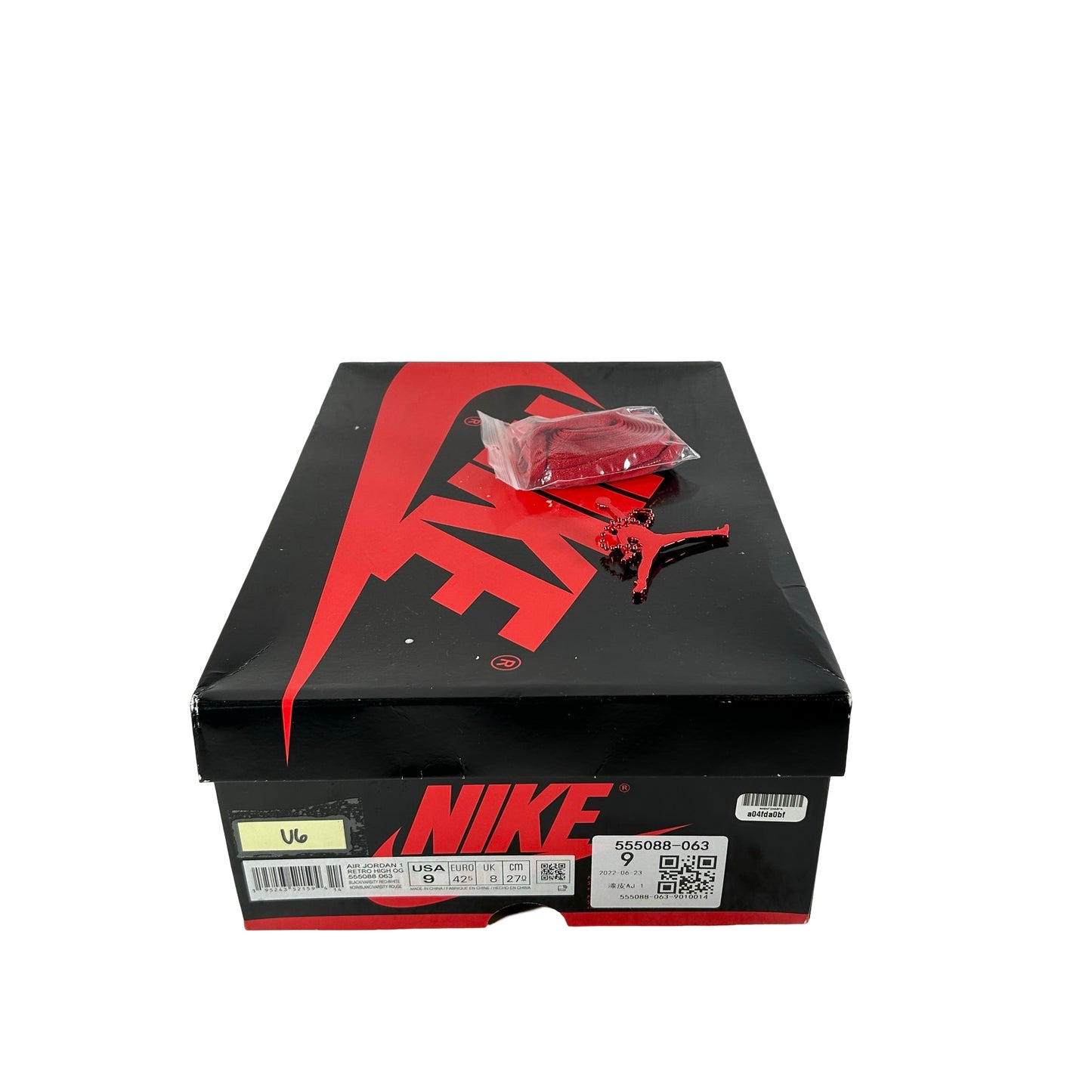 555088 063 Jordan 1 Retro High OG Patent Bred [USED] - 9 M (Used6)