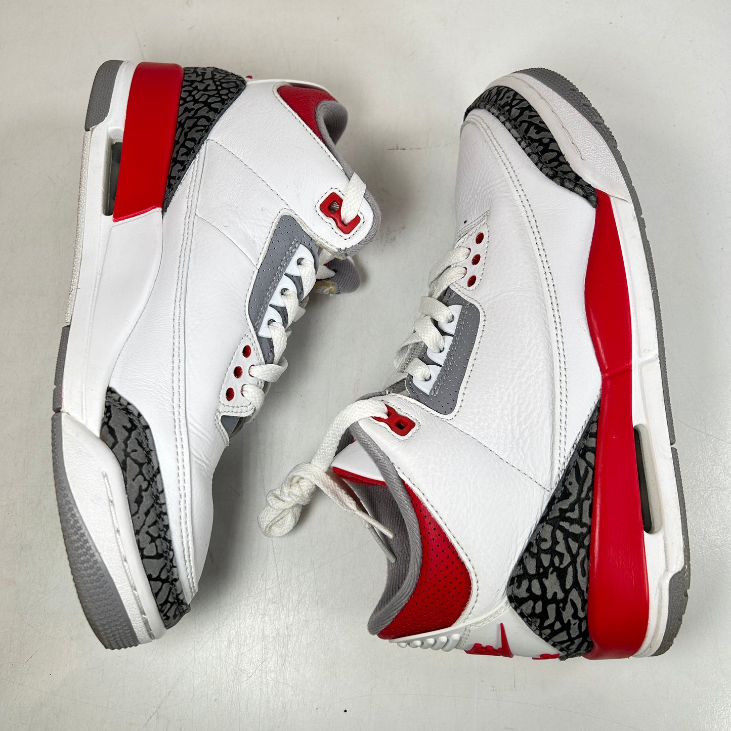 DN3707 160 Jordan 3 Retro Fire Red (2022) [USED] - 8 M (Used) (No Box)