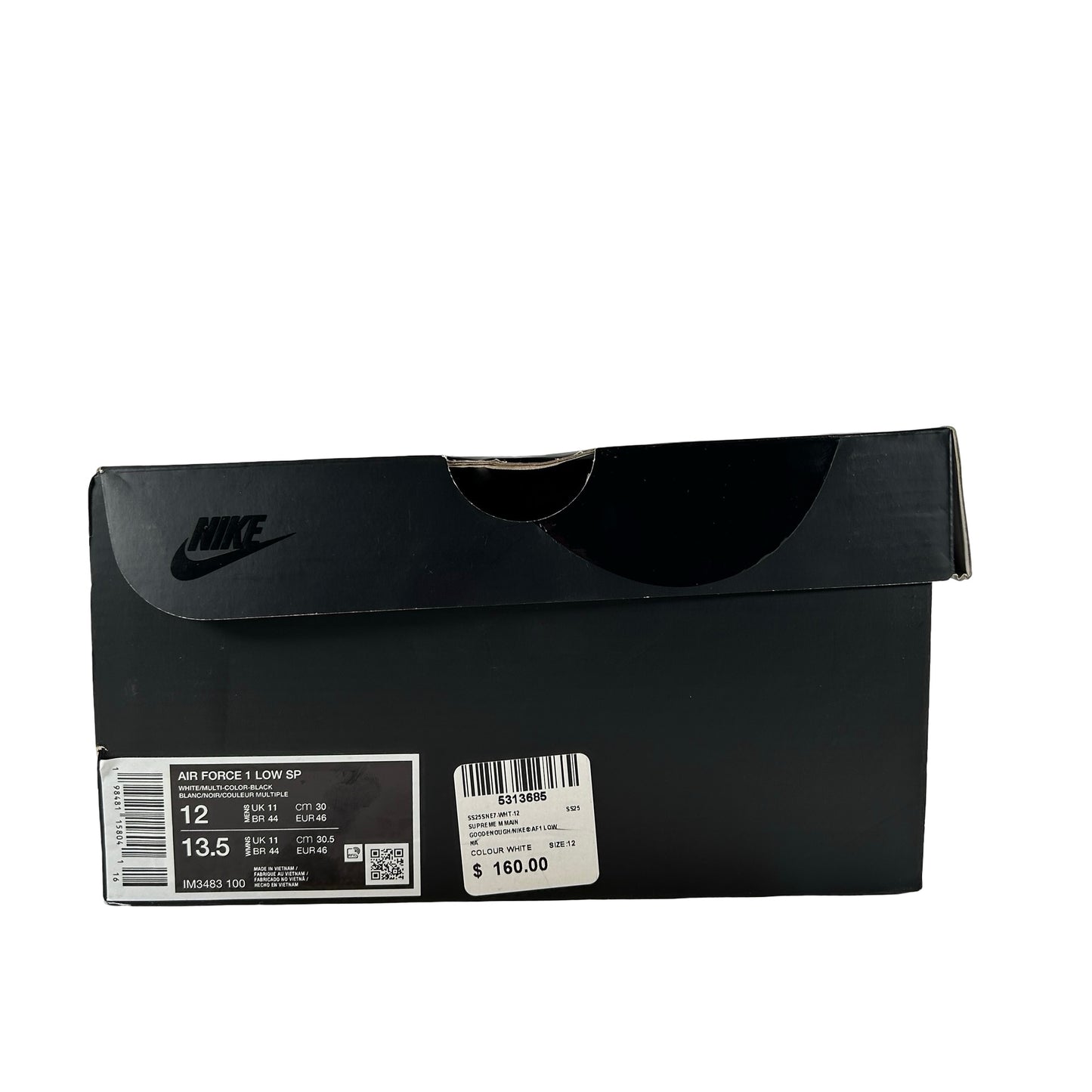 IM3483 100 Nike Air Force 1 Low Supreme GOODENOUGH [USED] - 12 M (Used)