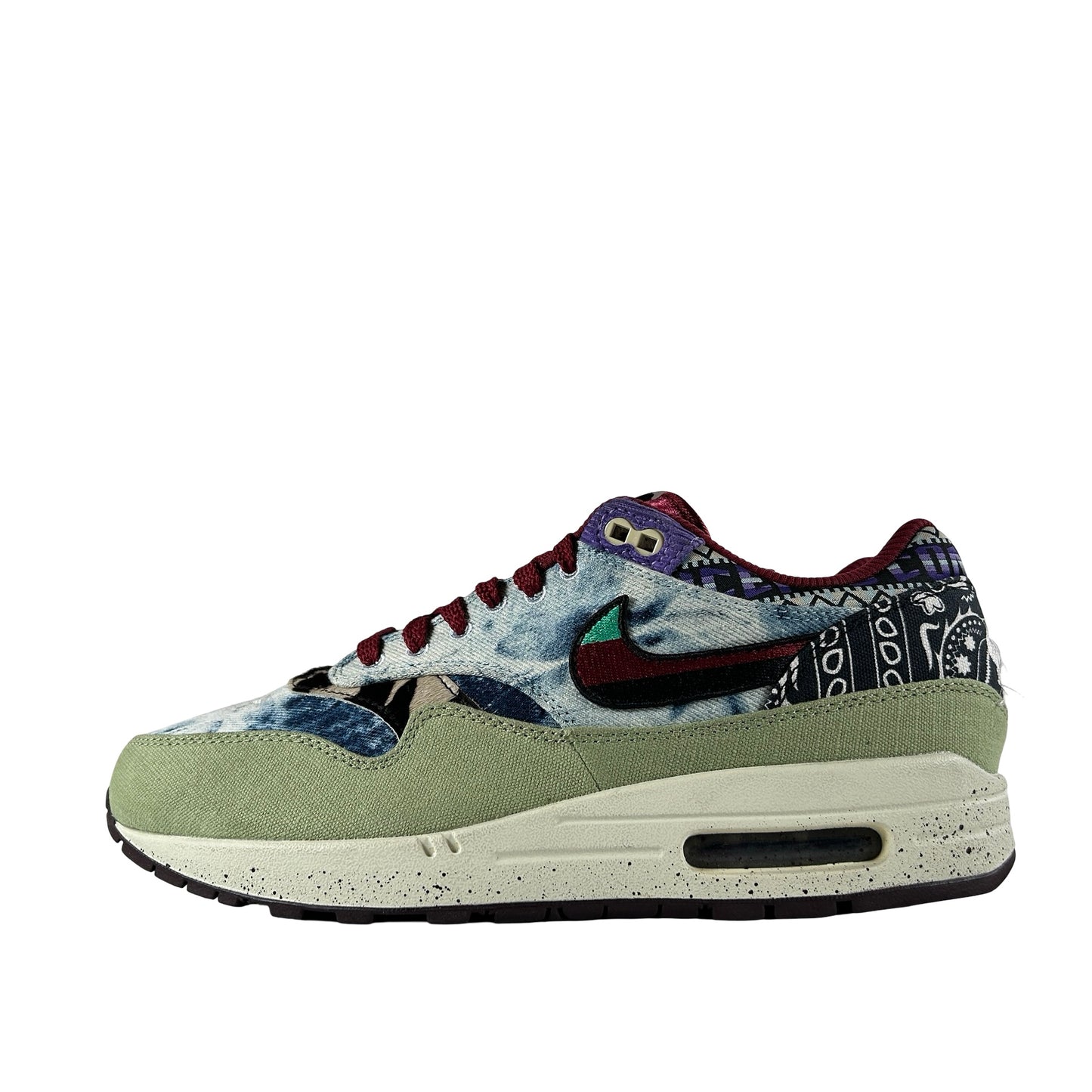 DN1803 300 Nike Air Max 1 Concepts Denim Olive Canvas [USED] - 9.5 M (VNDS) (No Box)