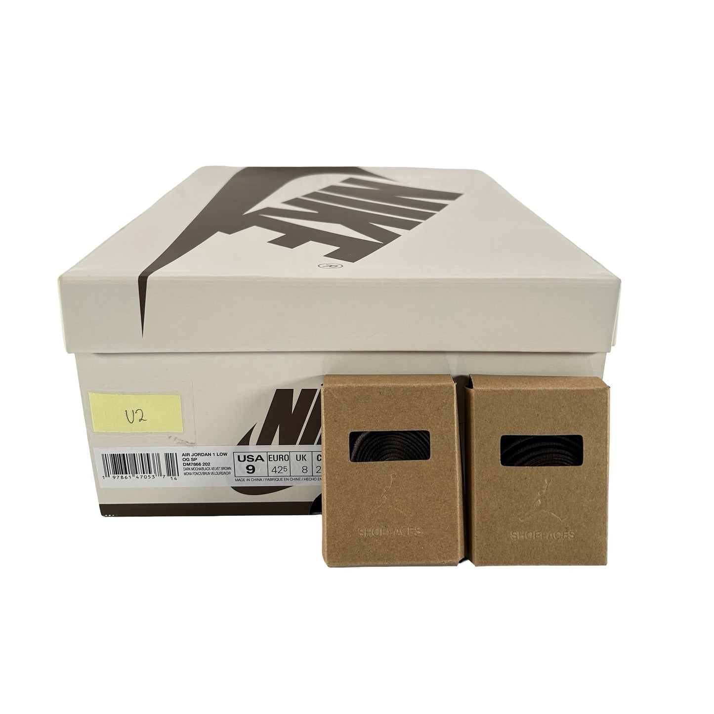 DM7866 202 Jordan 1 Retro Low OG SP Travis Scott Velvet Brown [USED] - 9 M (Used2)