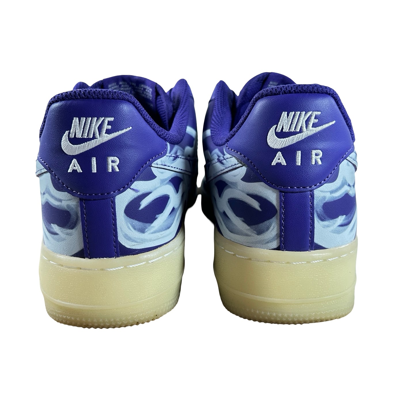 CU8067 500 Nike Air Force 1 Low '07 QS Purple Skeleton Halloween (2021) [USED] - 9.5 M (Used)
