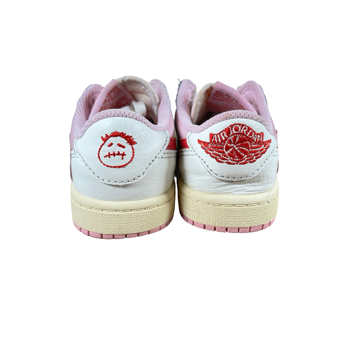 IQ7605 101 Air Jordan 1 Retro Low OG SP Travis Scott Sail Tropical Pink (PS) [USED] - 12 C (Used)