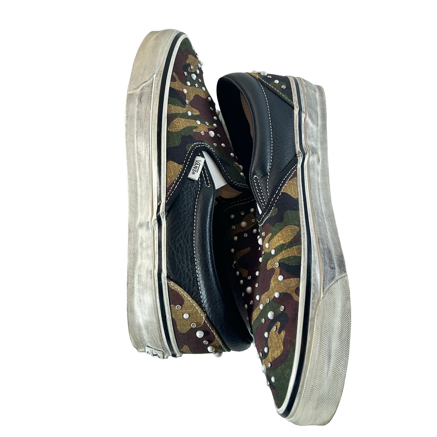 VN000D9PCAK Vans LX Classic Slip-On 98 Pearlized Pack Camo Black [USED] - 13 M (Used)