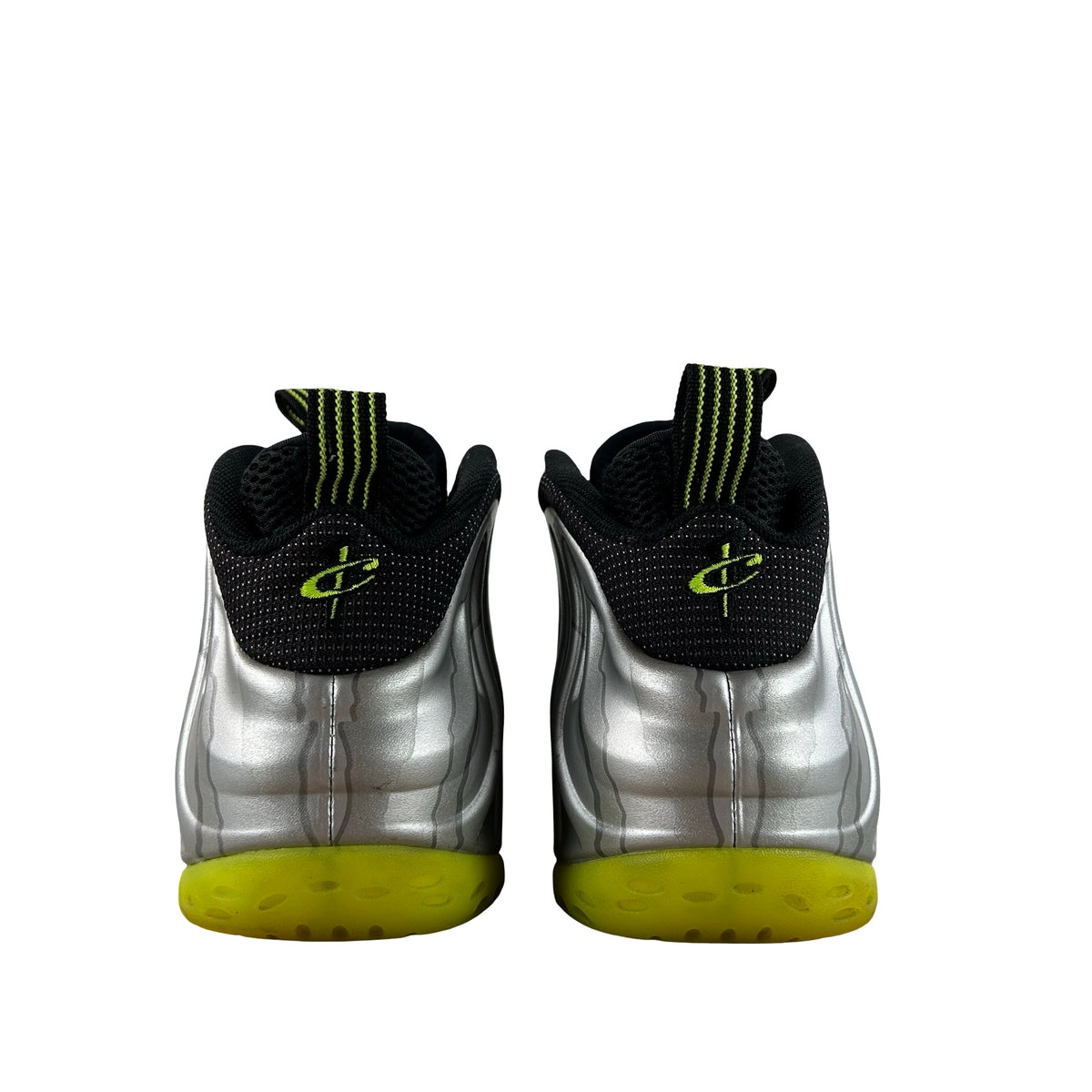575420 004 Nike Air Foamposite One Silver Volt Camo [USED] - 11 M (Used)