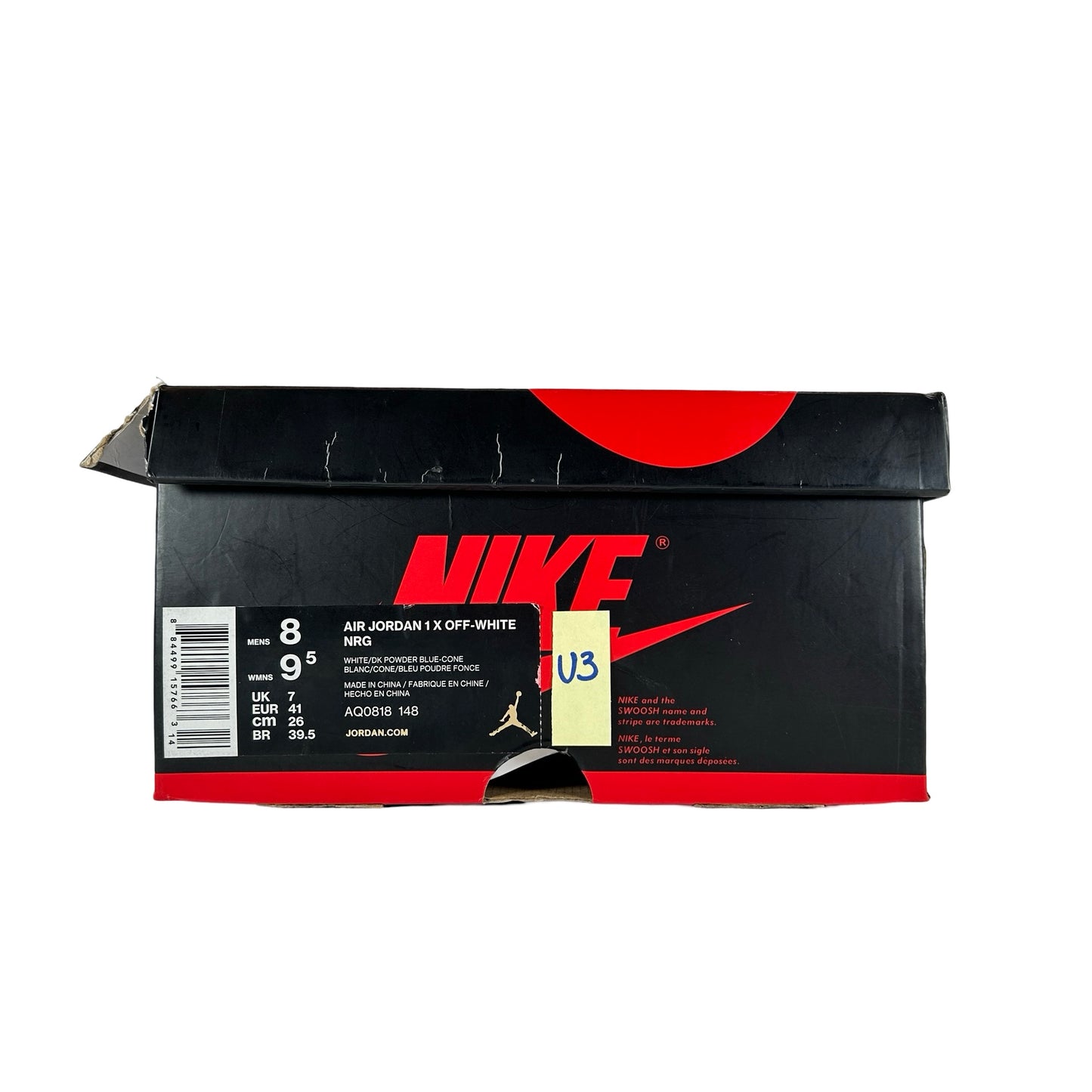 AQ0818 148 Jordan 1 Retro Alto Blanco roto UNC